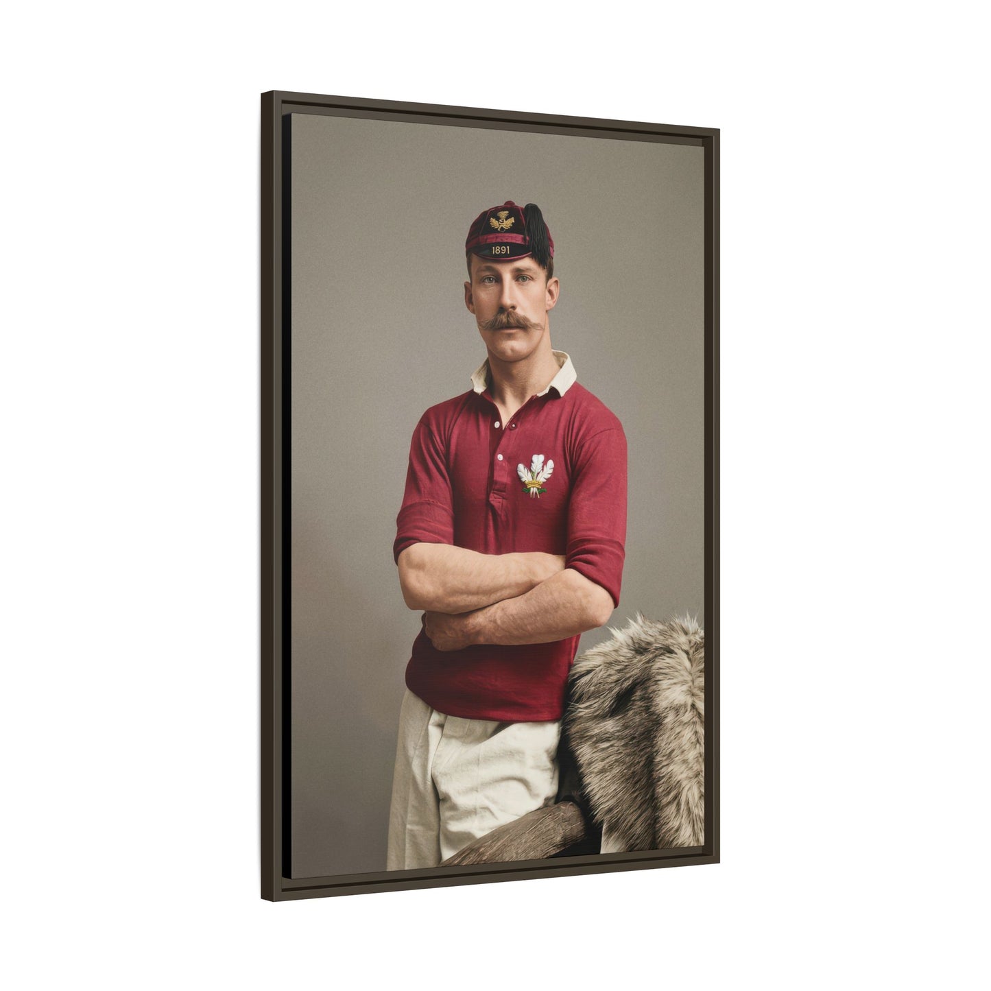 athlétisme 021 | Framed Vintage Photo - Matte Canvas