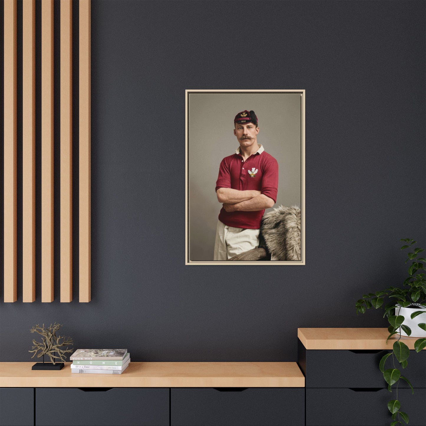 athlétisme 021 | Framed Vintage Photo - Matte Canvas