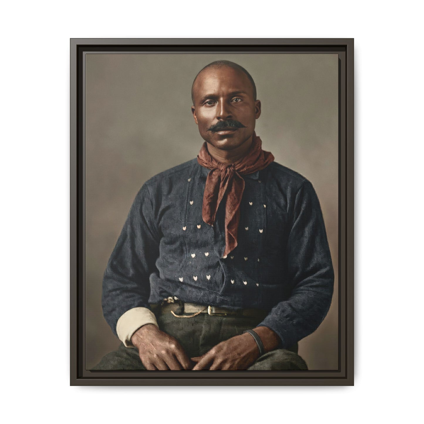 celibataire 017 | Framed Vintage Photo - Matte Canvas