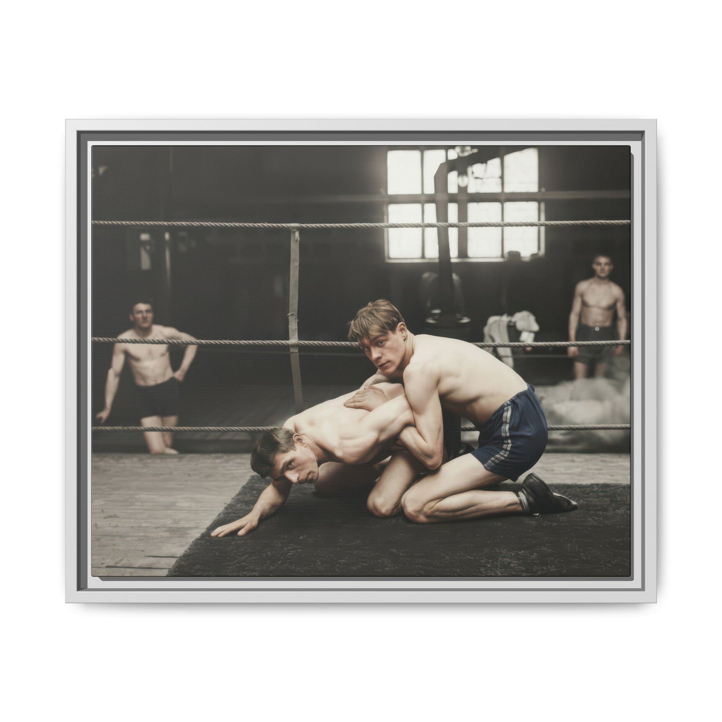 athlétisme 005 | Framed Vintage Photo - Matte Canvas