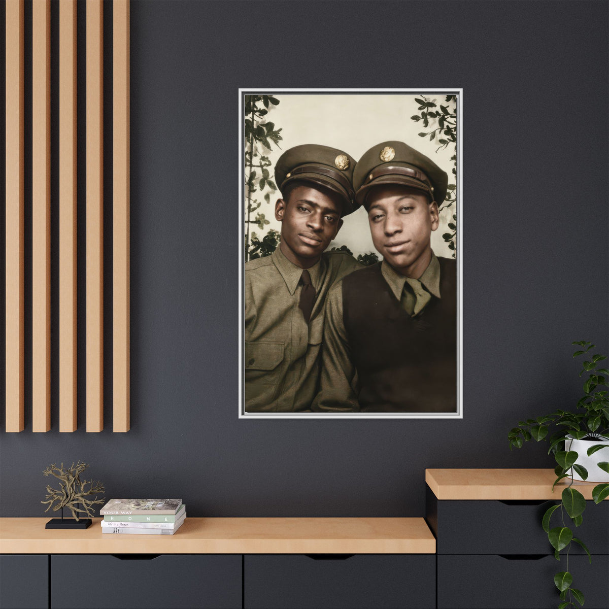 paire 152 | Framed Vintage Photo - Matte Canvas