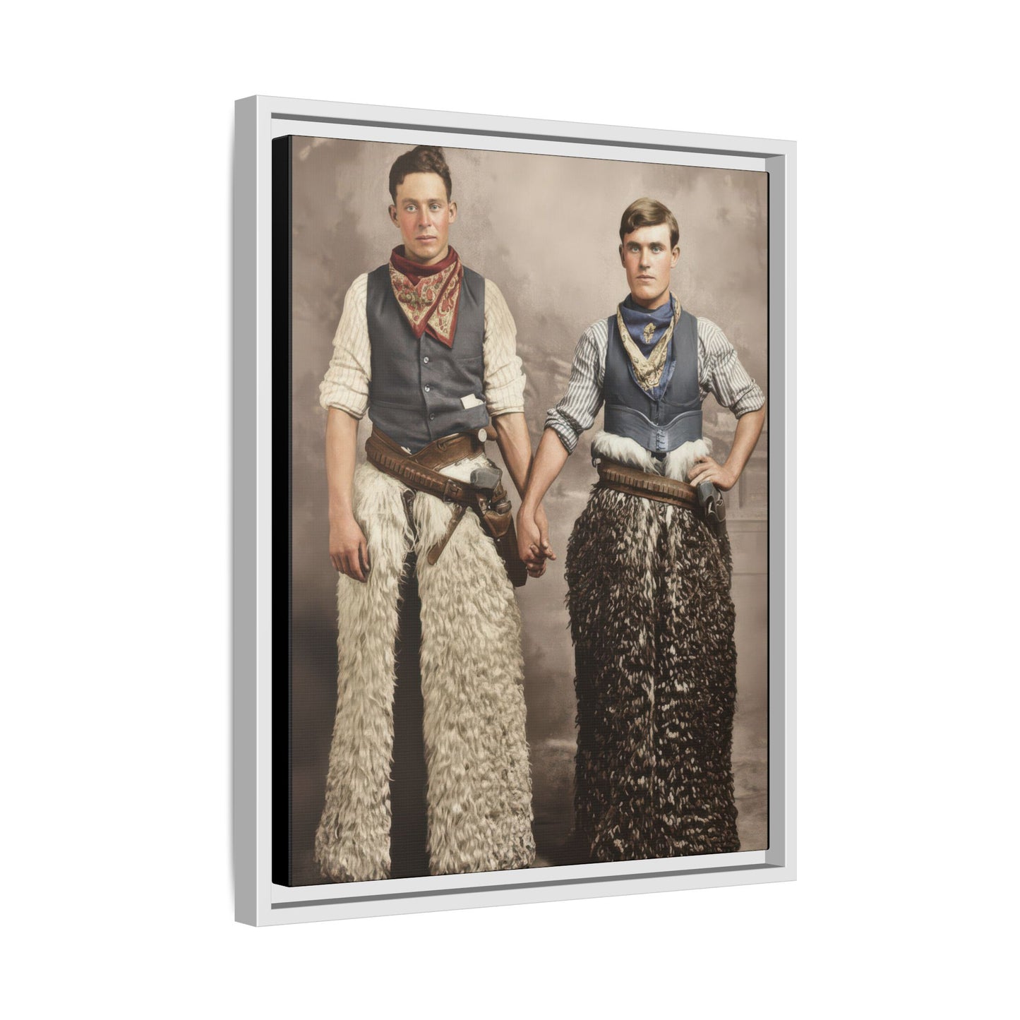 paire 126 | Framed Vintage Photo - Matte Canvas