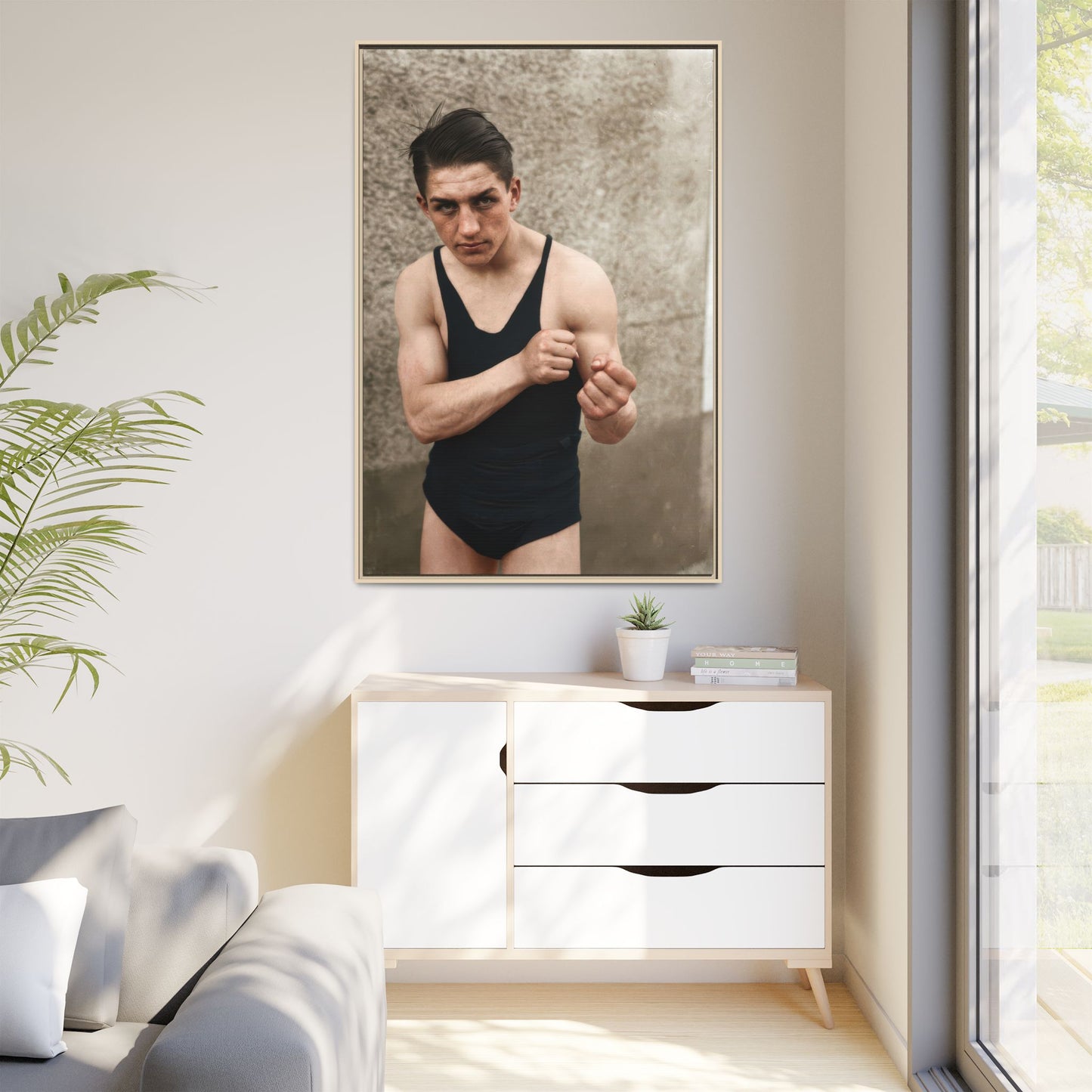 athlétisme 048 | Framed Vintage Photo - Matte Canvas