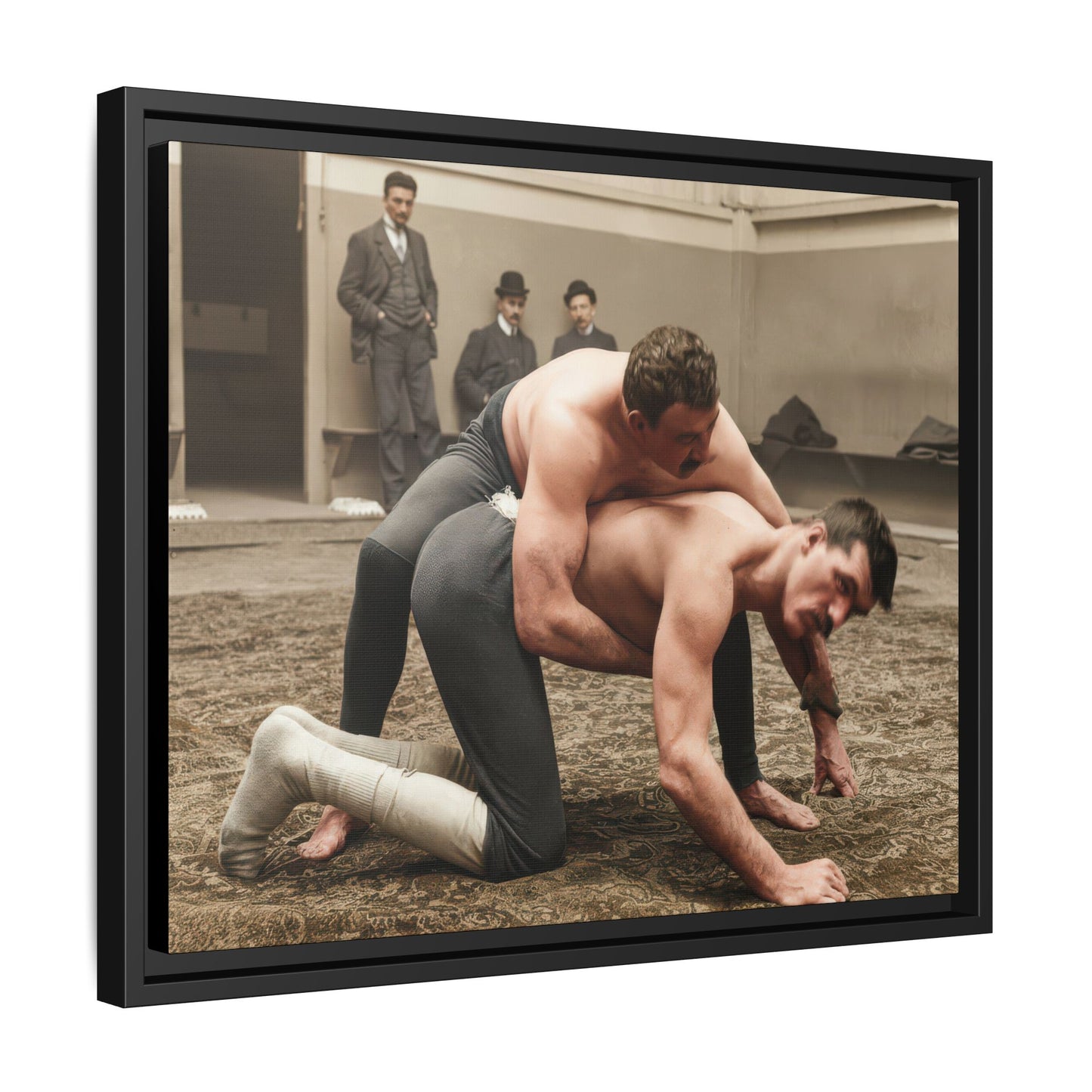 athlétisme 007 | Framed Vintage Photo - Matte Canvas