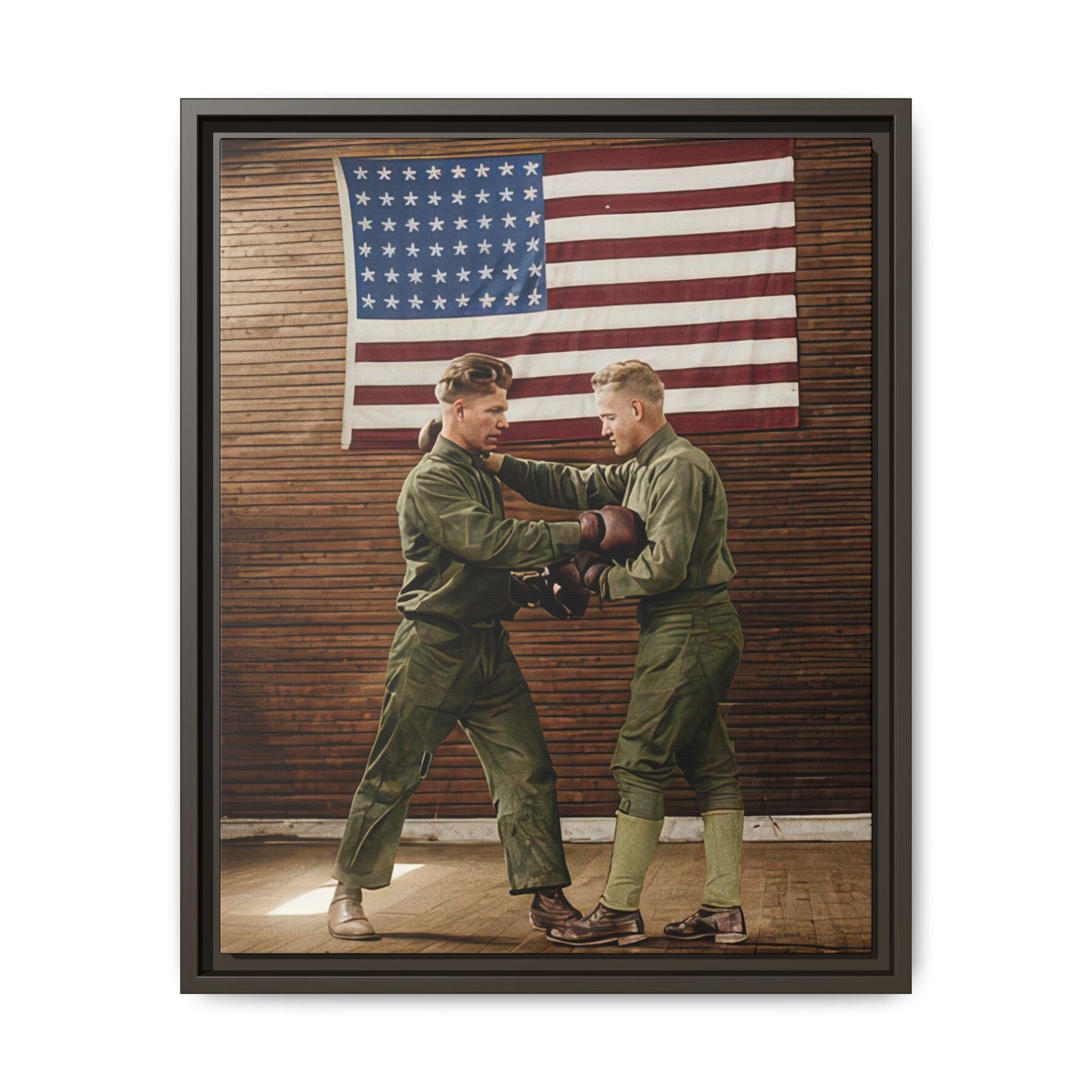 athlétisme 034 | Framed Vintage Photo - Matte Canvas