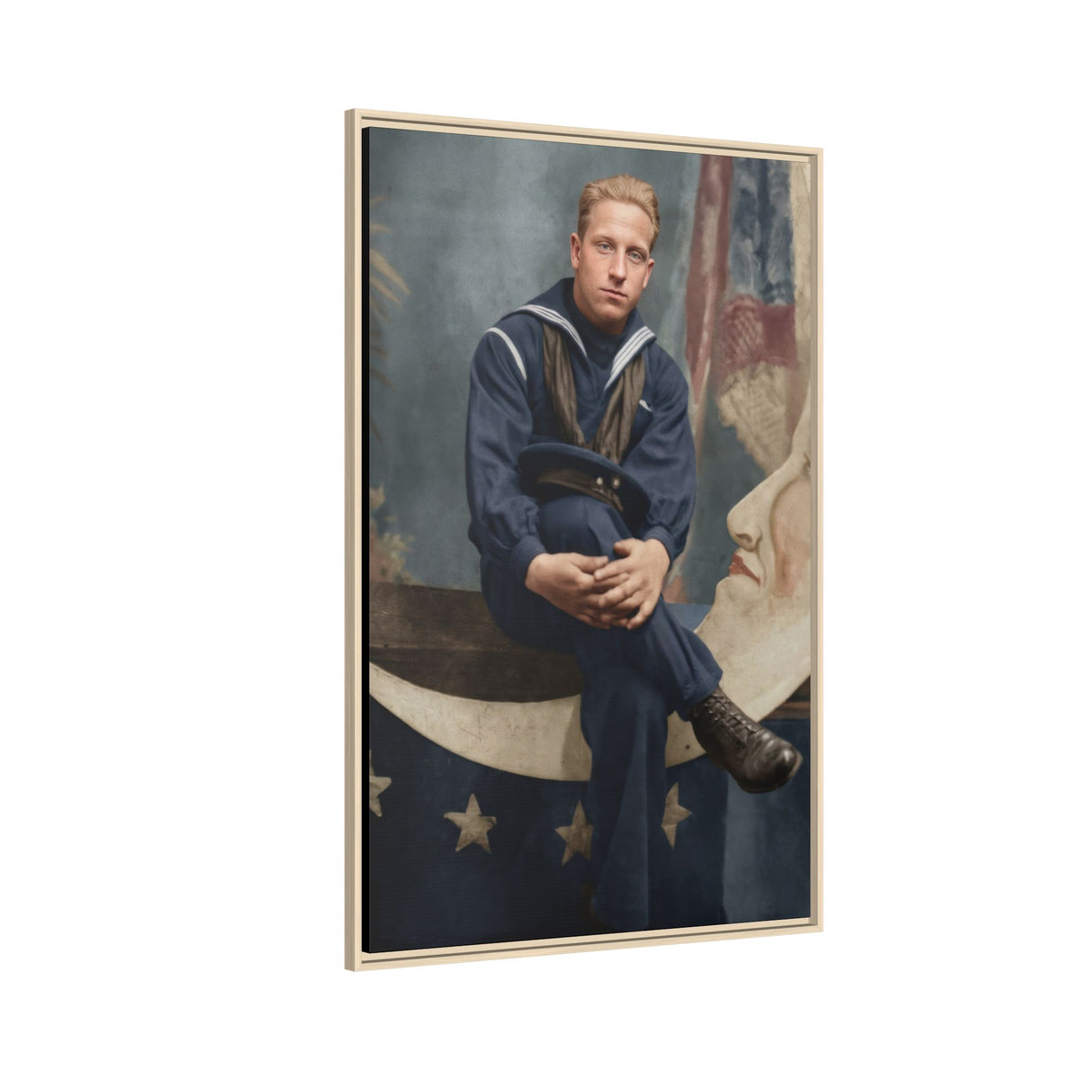 celibataire 016 | Framed Vintage Photo - Matte Canvas