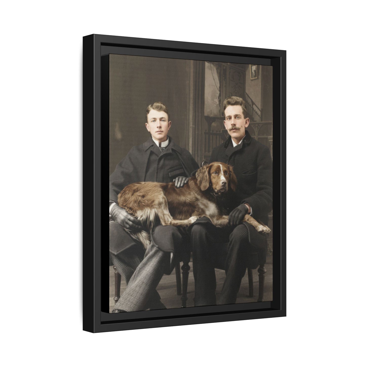paire 039 | Framed Vintage Photo - Matte Canvas