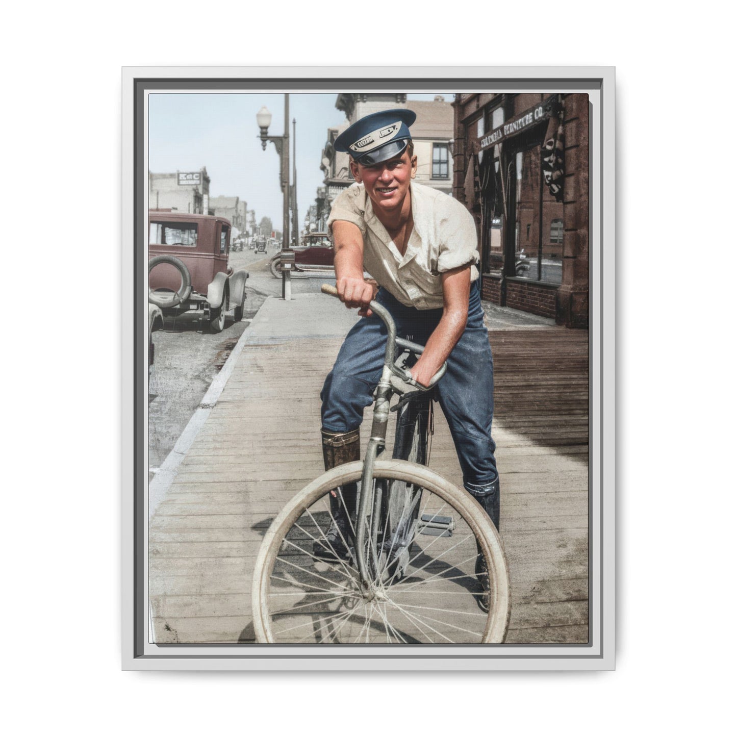 celibataire 007 | Framed Vintage Photo - Matte Canvas
