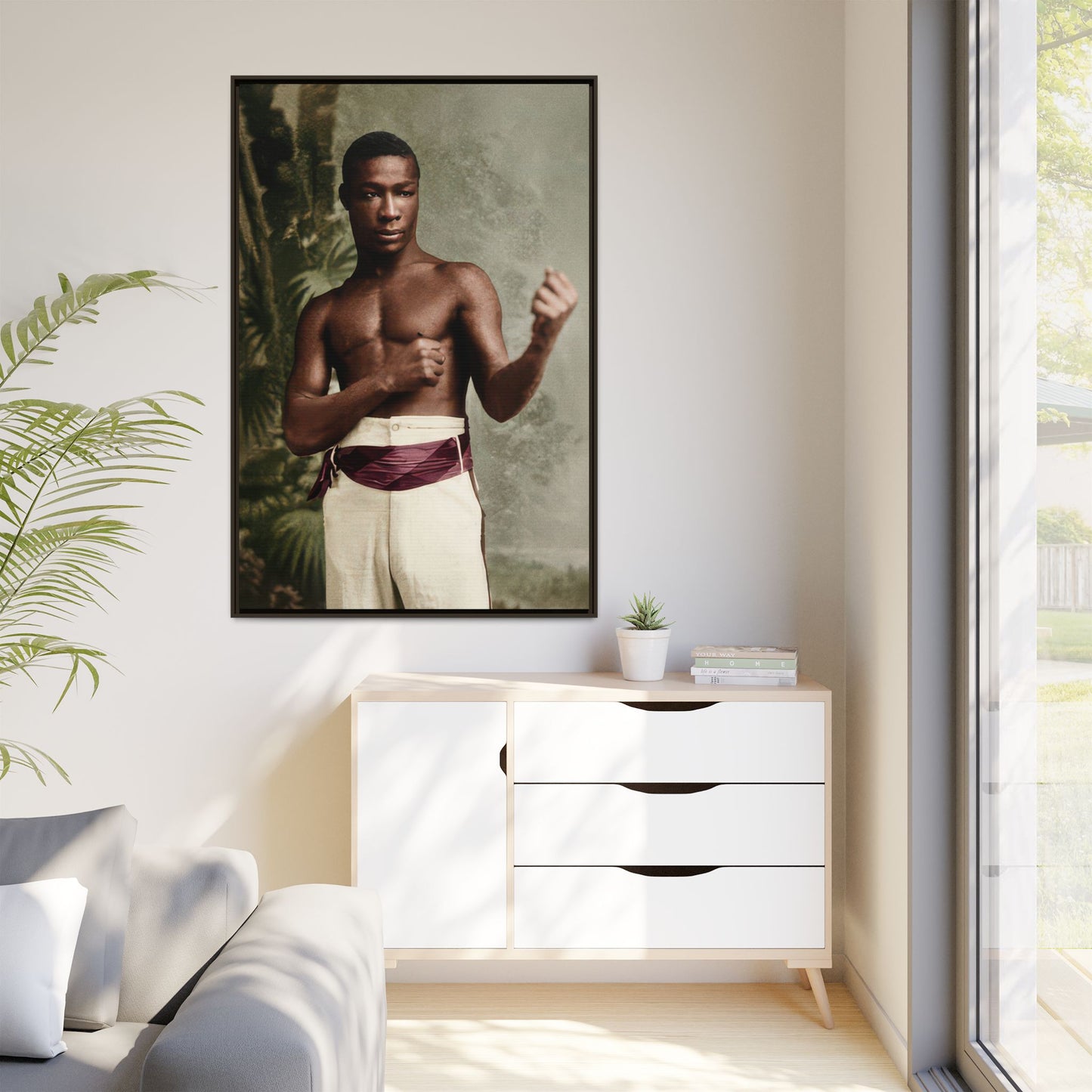 athlétisme 030 | Framed Vintage Photo - Matte Canvas