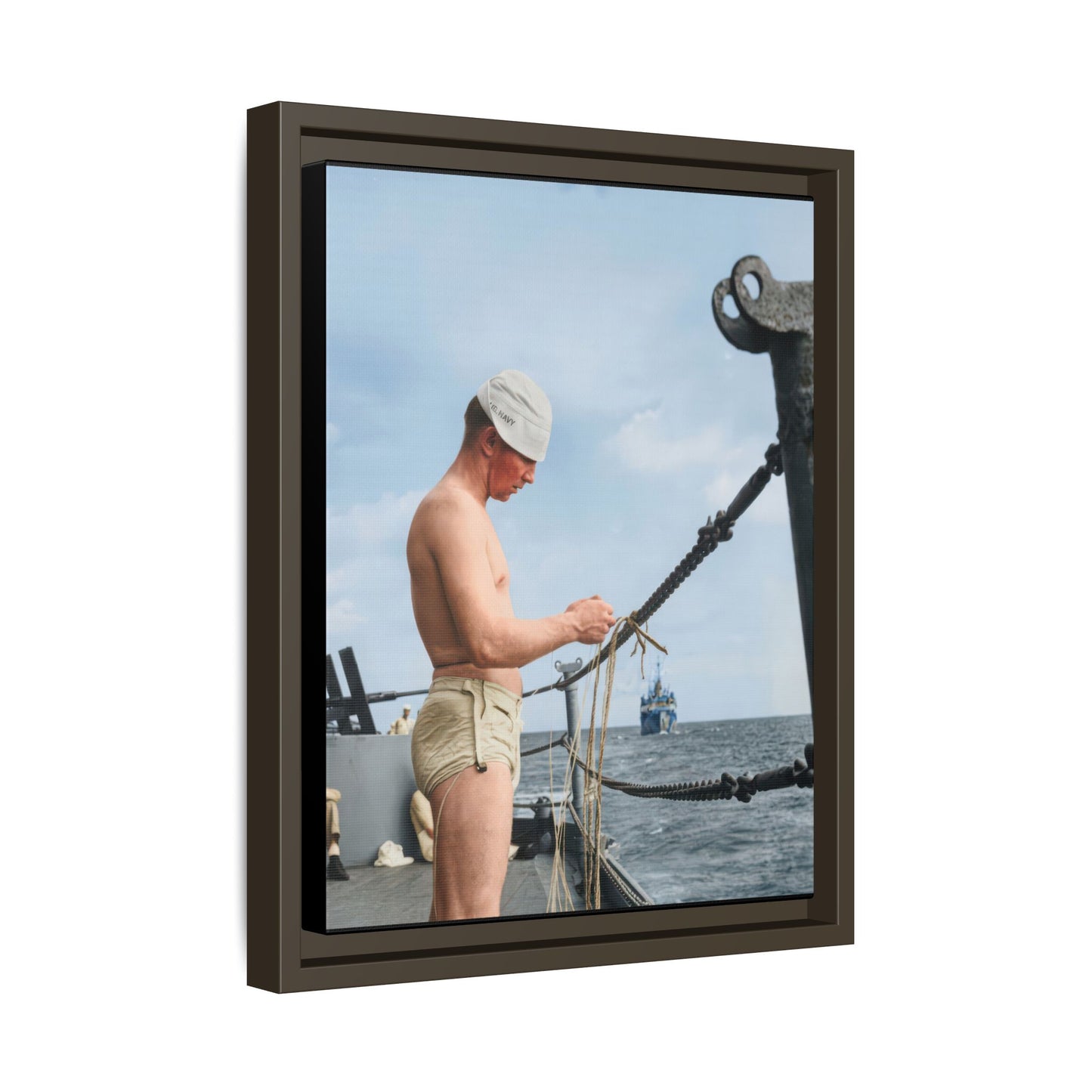 celibataire 043 | Framed Vintage Photo - Matte Canvas