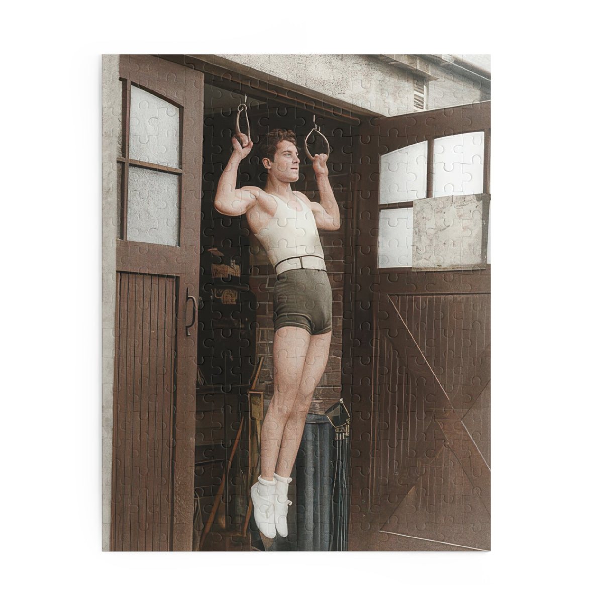 Vintage Gymnastic Rings Jigsaw Puzzle | LGBTQ+ Heritage | athlétisme 031