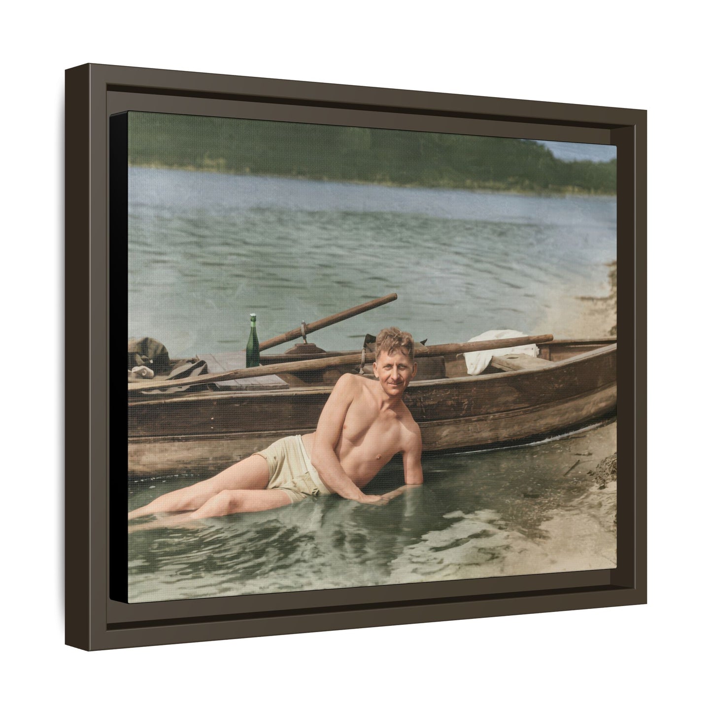 nager 013 | Framed Vintage Photo - Matte Canvas