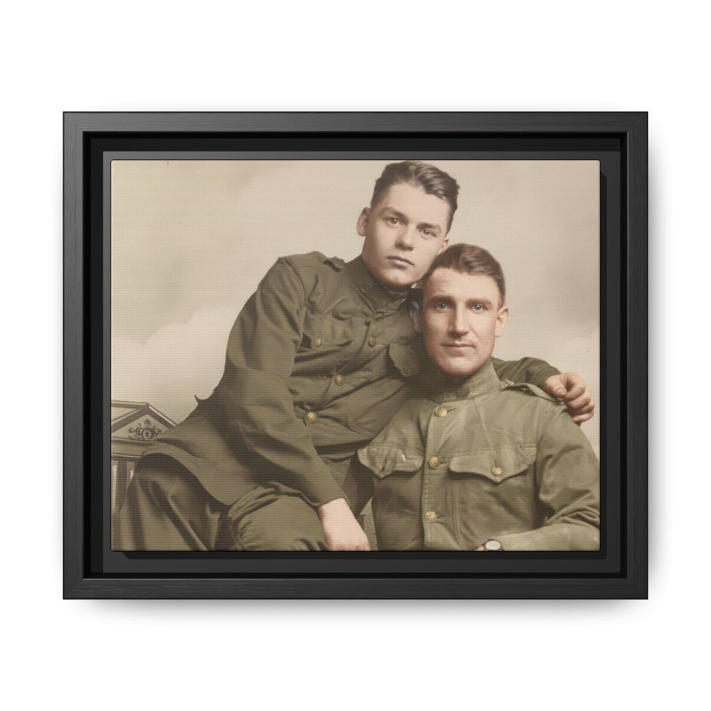 paire 026 | Framed Vintage Photo - Matte Canvas