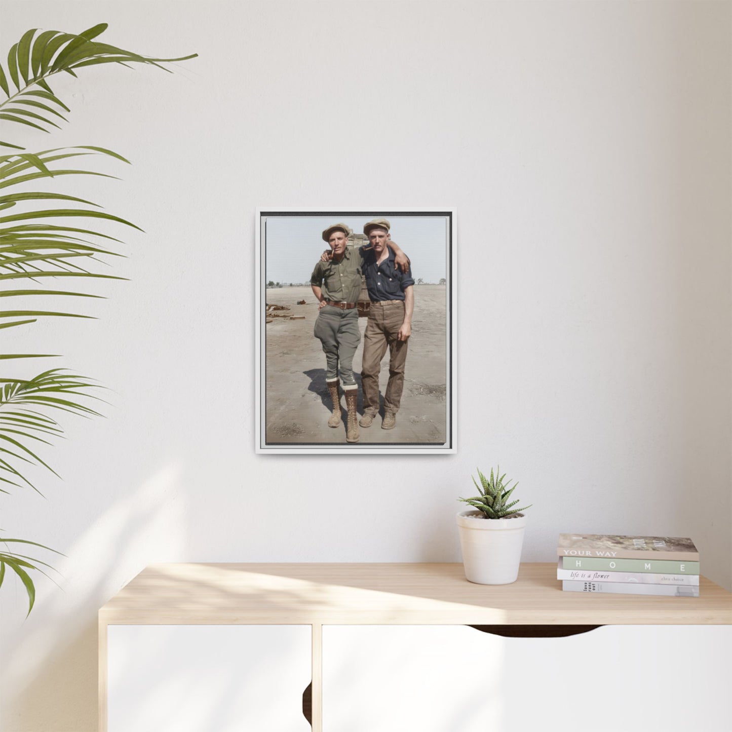 paire 061 | Framed Vintage Photo - Matte Canvas