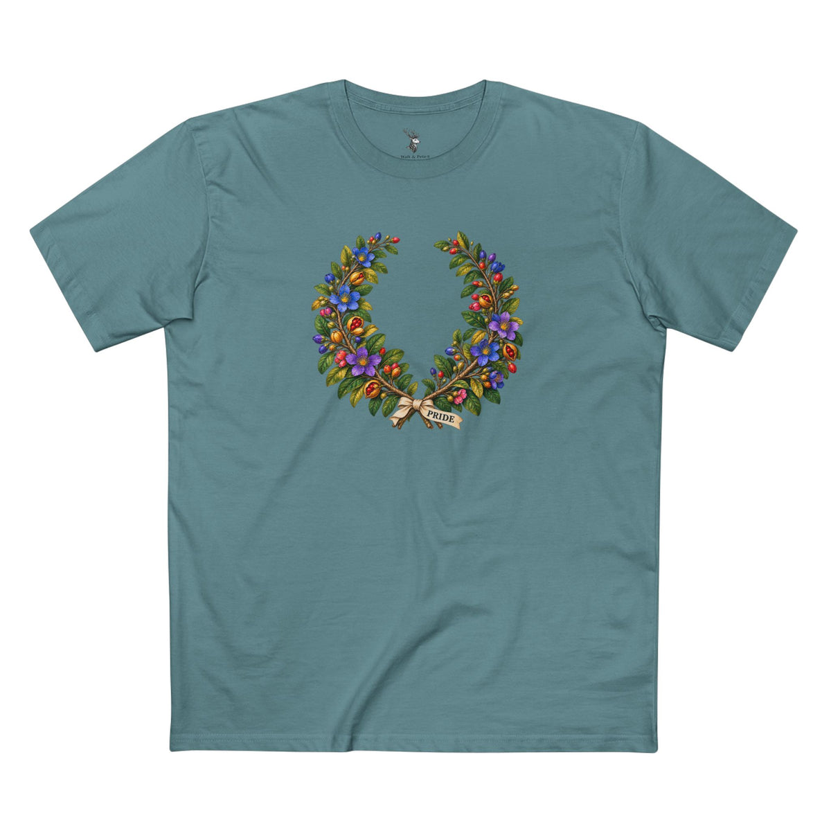 Jamaican Lignum Vitae Pride T-Shirt | LGBTQ+ Laurel Wreath Tee