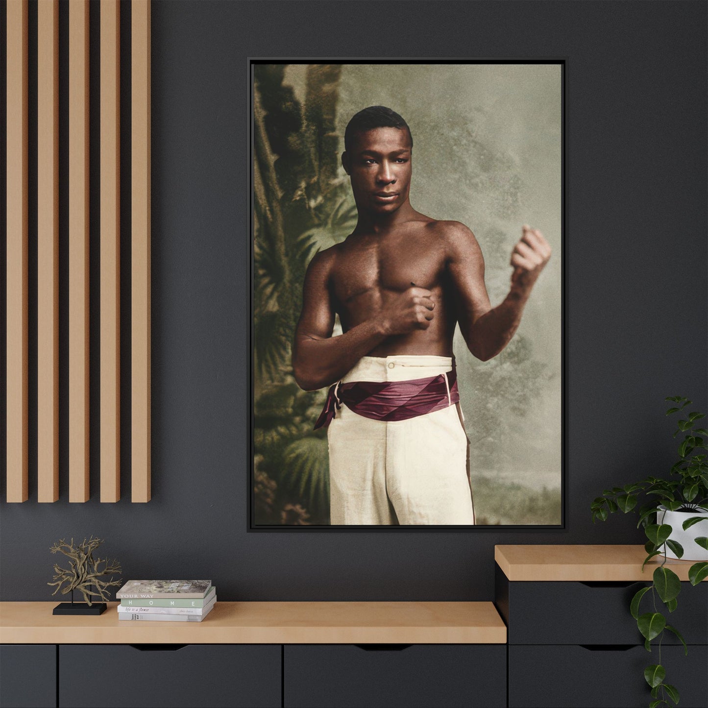 athlétisme 030 | Framed Vintage Photo - Matte Canvas