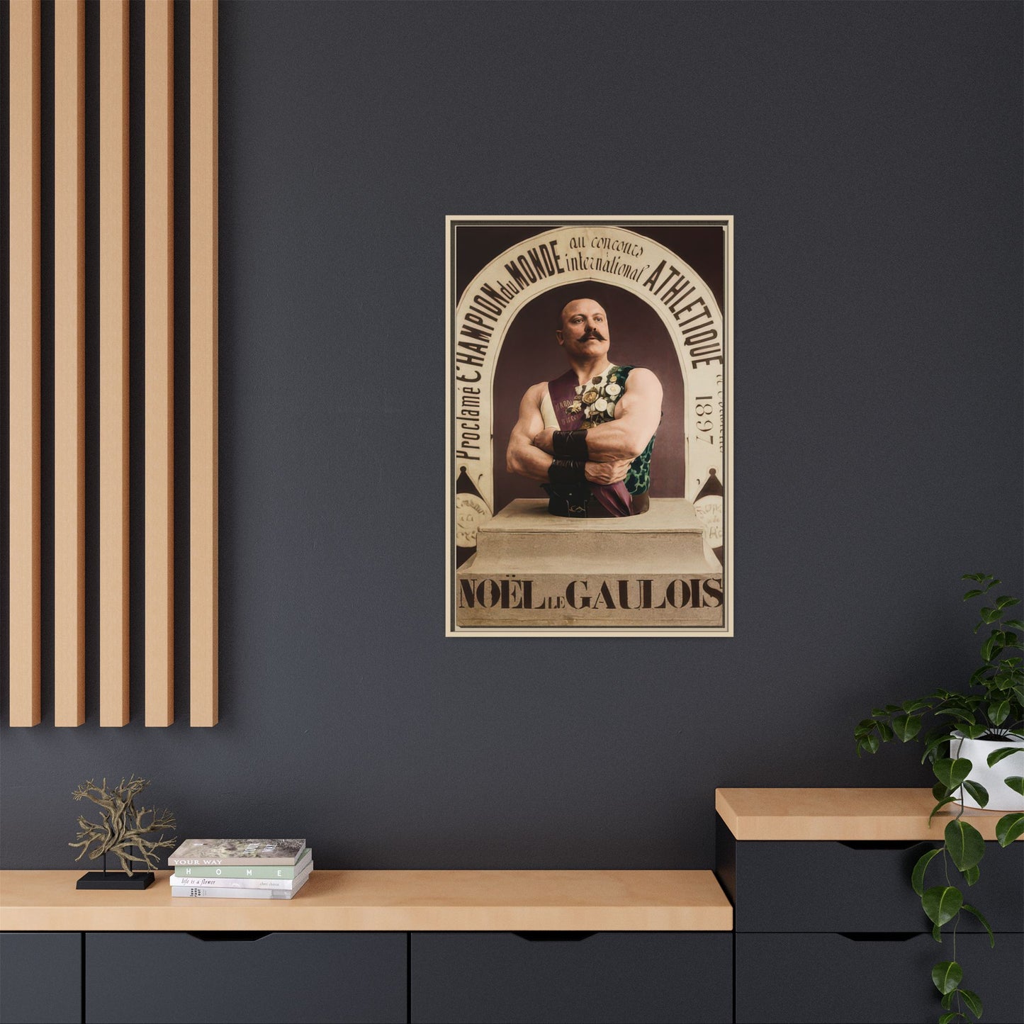 athlétisme 045 | Framed Vintage Photo - Matte Canvas