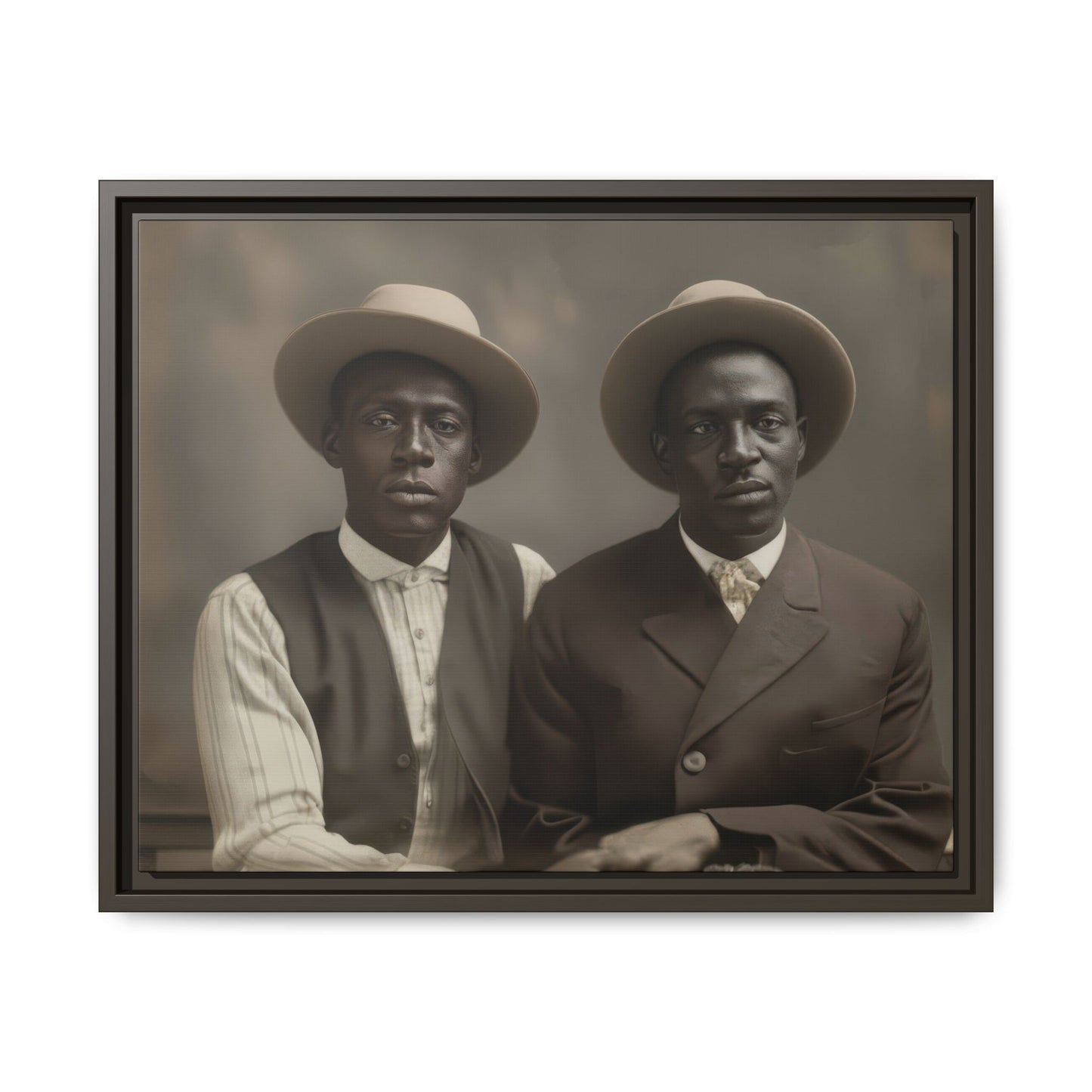 paire 103 | Framed Vintage Photo - Matte Canvas