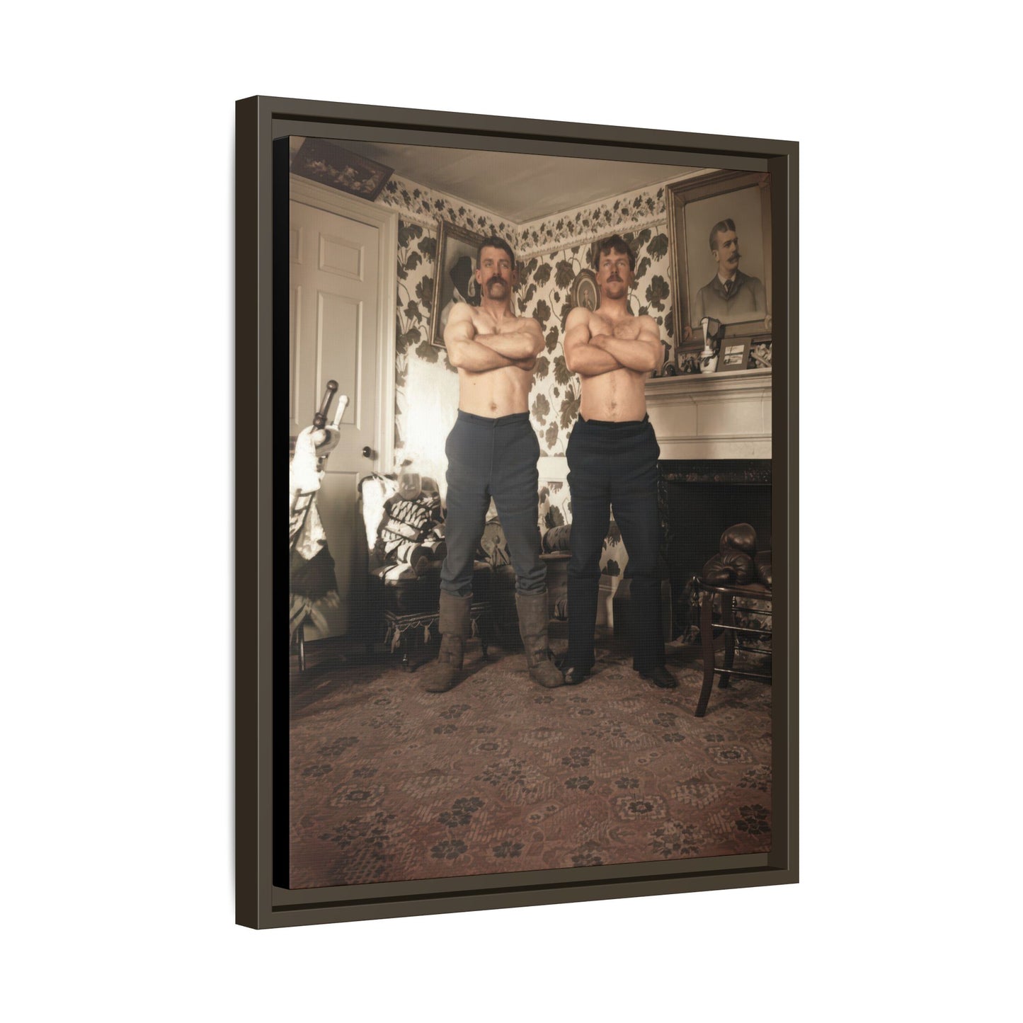 athlétisme 001 | Framed Vintage Photo - Matte Canvas