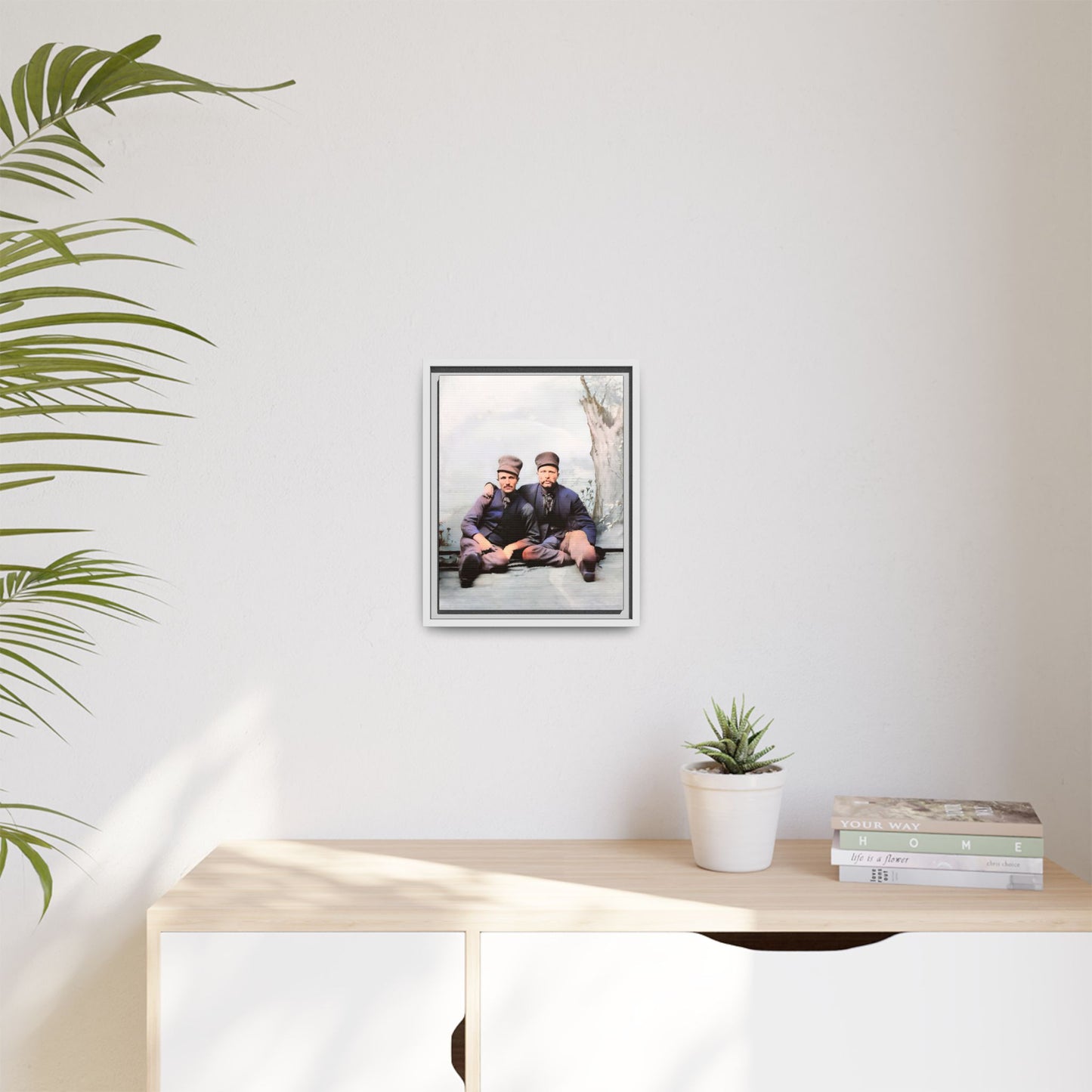 paire 037 | Framed Vintage Photo - Matte Canvas