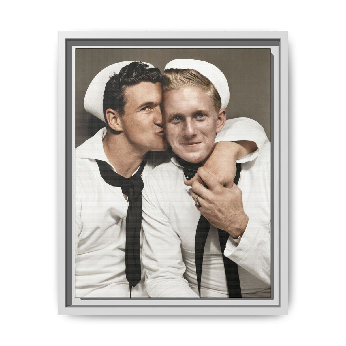 paire 156 | Framed Vintage Photo - Matte Canvas