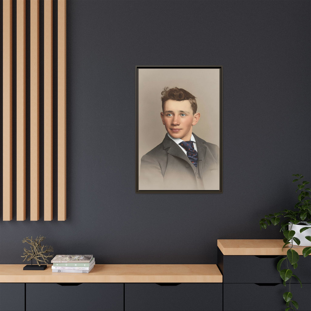 celibataire 038 | Framed Vintage Photo - Matte Canvas