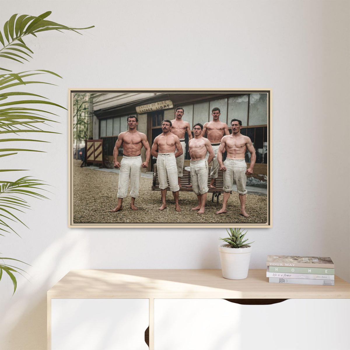 athlétisme 044 | Framed Vintage Photo - Matte Canvas