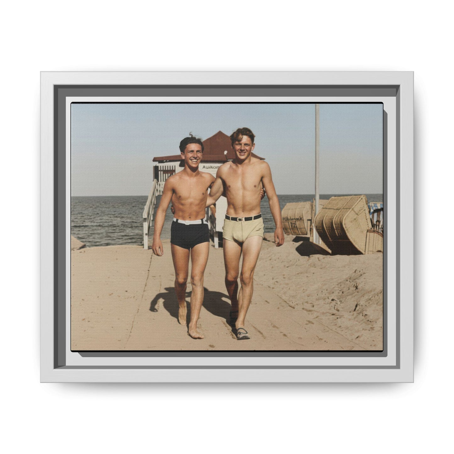 nager 003 | Framed Vintage Photo - Matte Canvas
