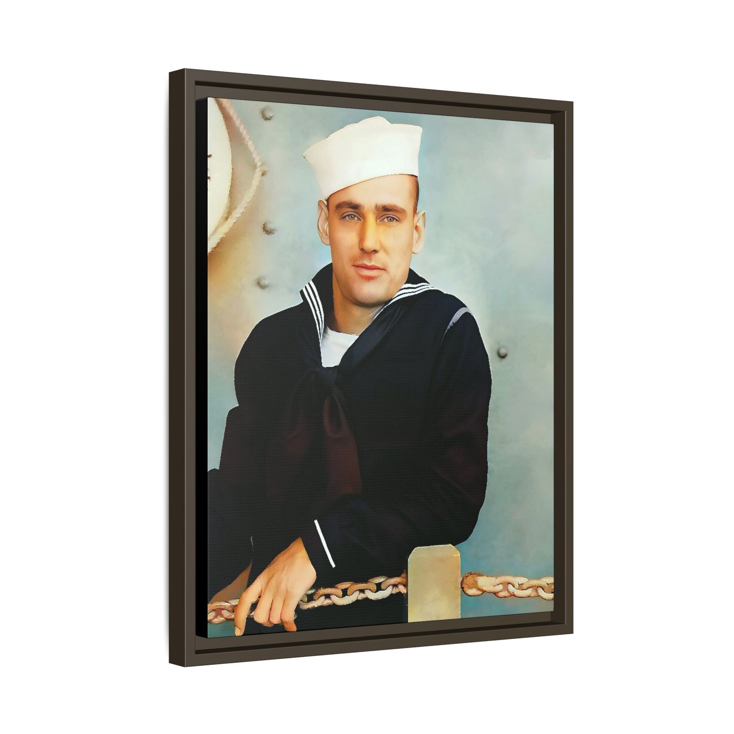 celibataire 023 | Framed Vintage Photo - Matte Canvas