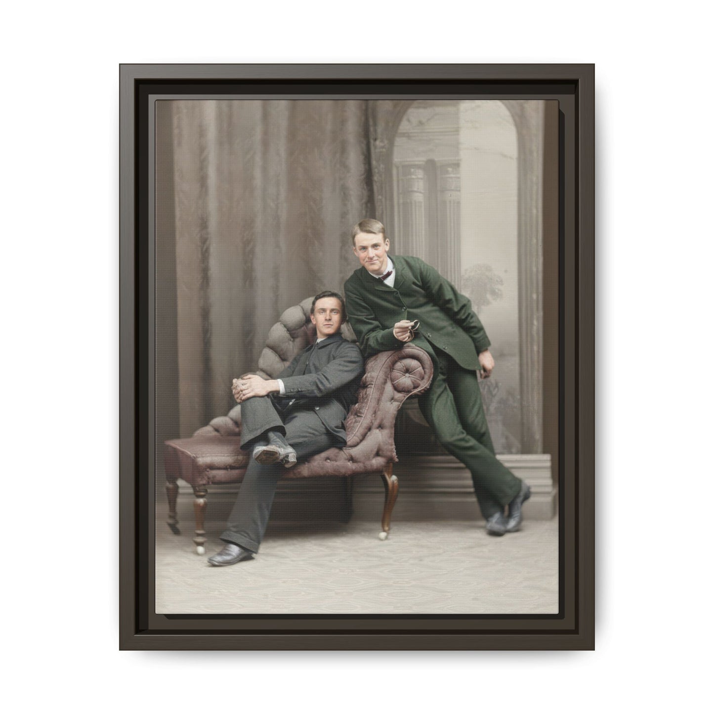 paire 148 | Framed Vintage Photo - Matte Canvas
