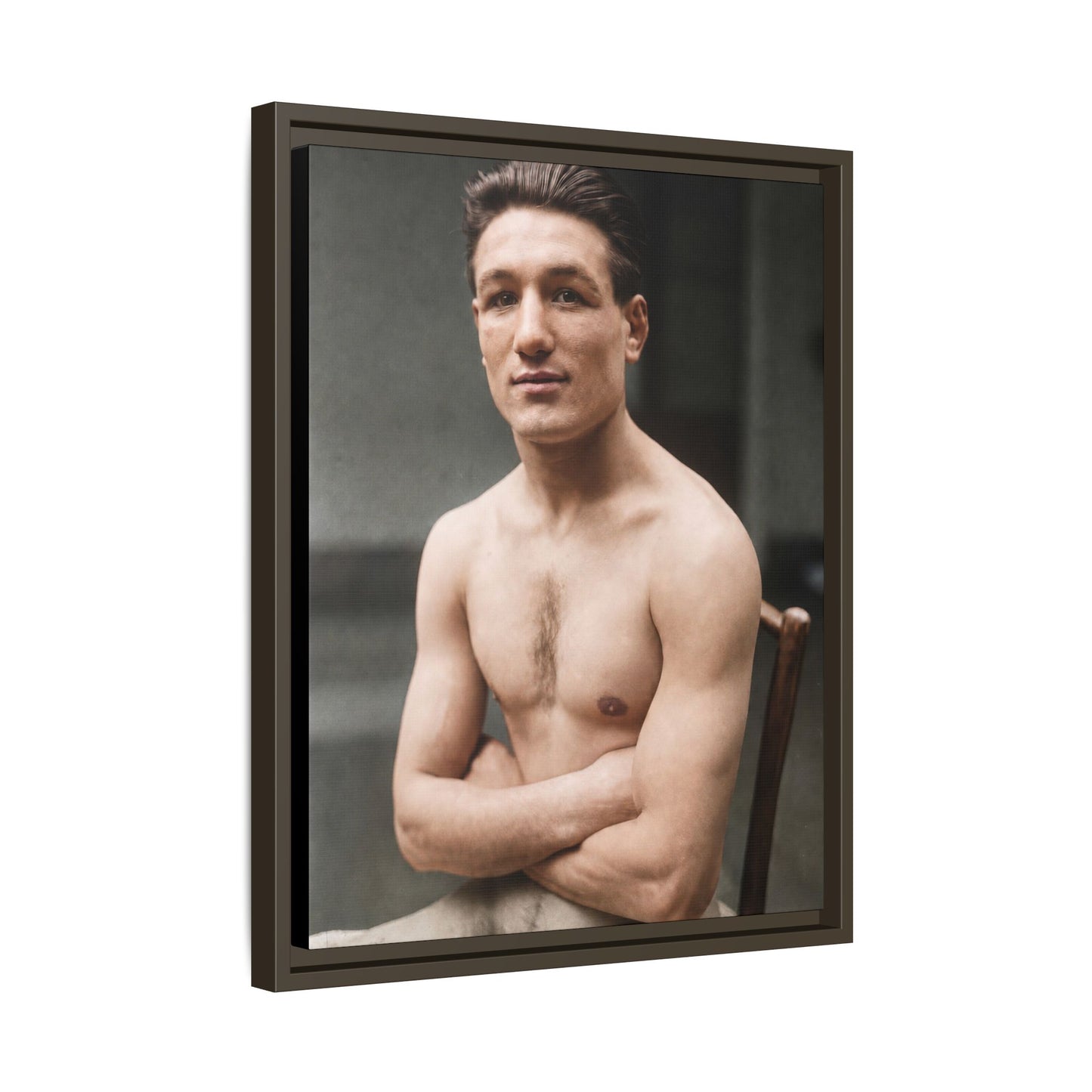 athlétisme 046 | Framed Vintage Photo - Matte Canvas
