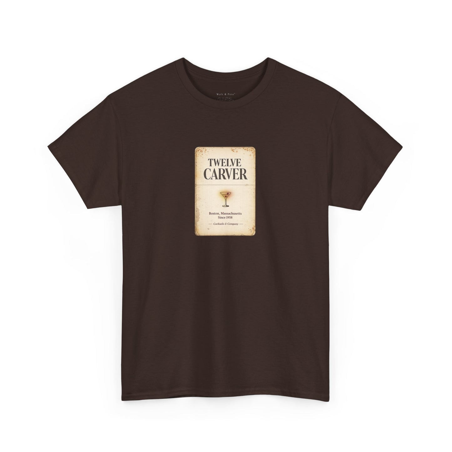 Twelve Carver Boston Since 1958 | Historic Gay Bar Matchbook T-Shirt