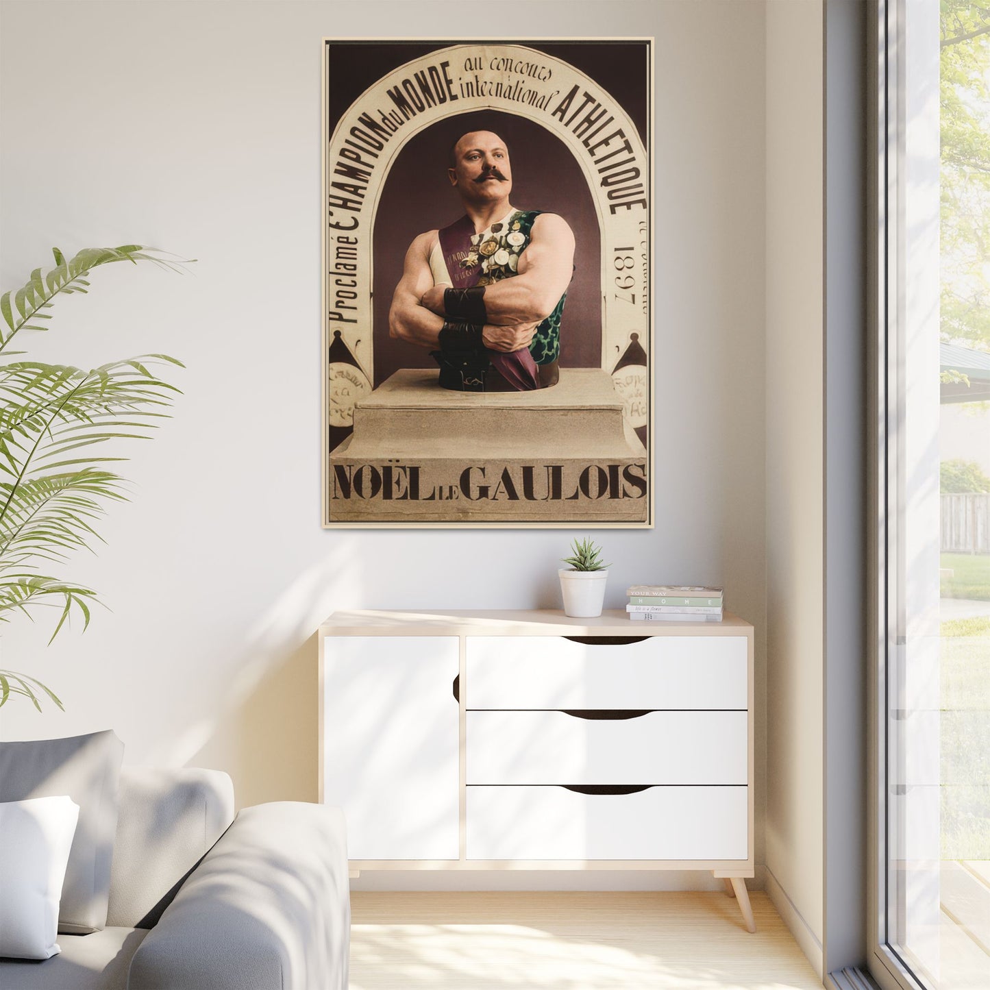 athlétisme 045 | Framed Vintage Photo - Matte Canvas