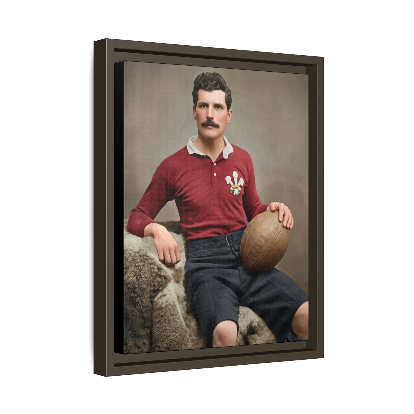 athlétisme 022 | Framed Vintage Photo - Matte Canvas