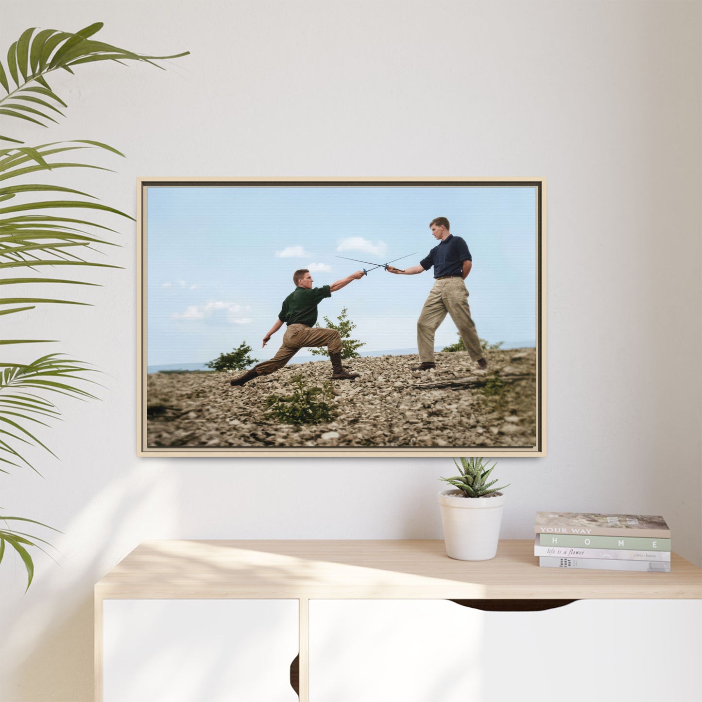 athlétisme 029 | Framed Vintage Photo - Matte Canvas