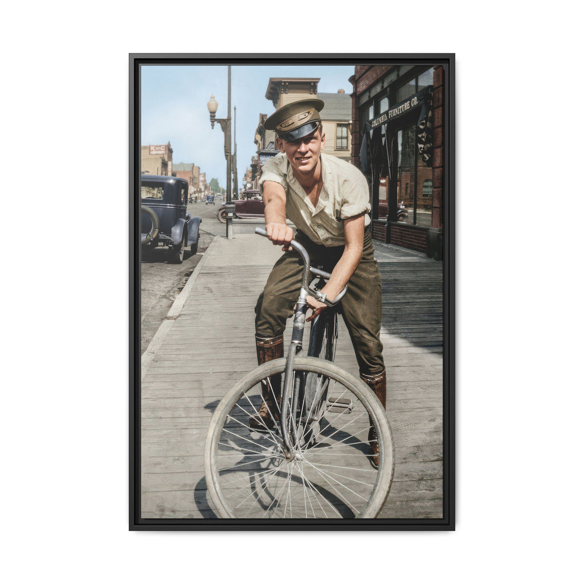 celibataire 007 | Framed Vintage Photo - Matte Canvas