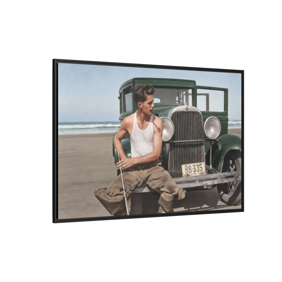 celibataire 008 | Framed Vintage Photo - Matte Canvas