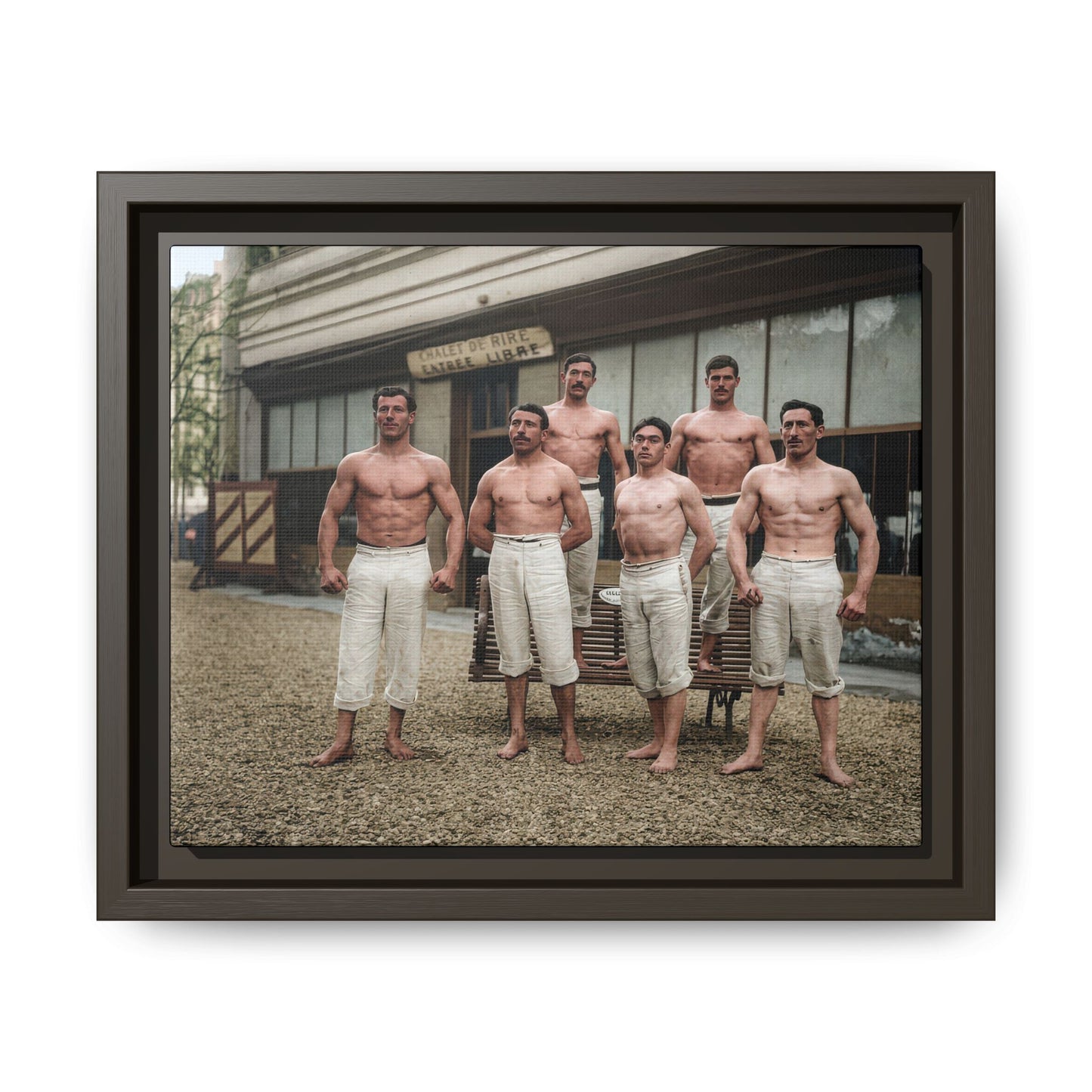 athlétisme 044| Framed Vintage Photo - Matte Canvas