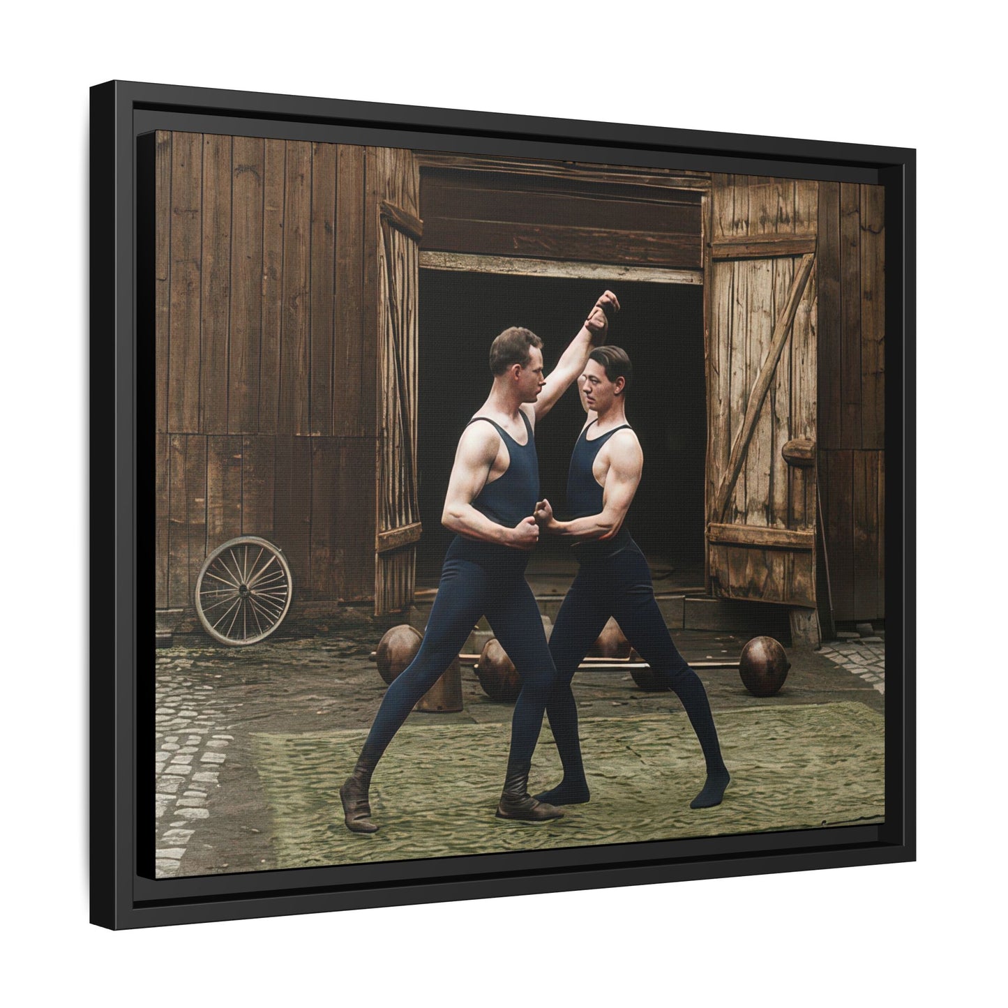 athlétisme 036 | Framed Vintage Photo - Matte Canvas