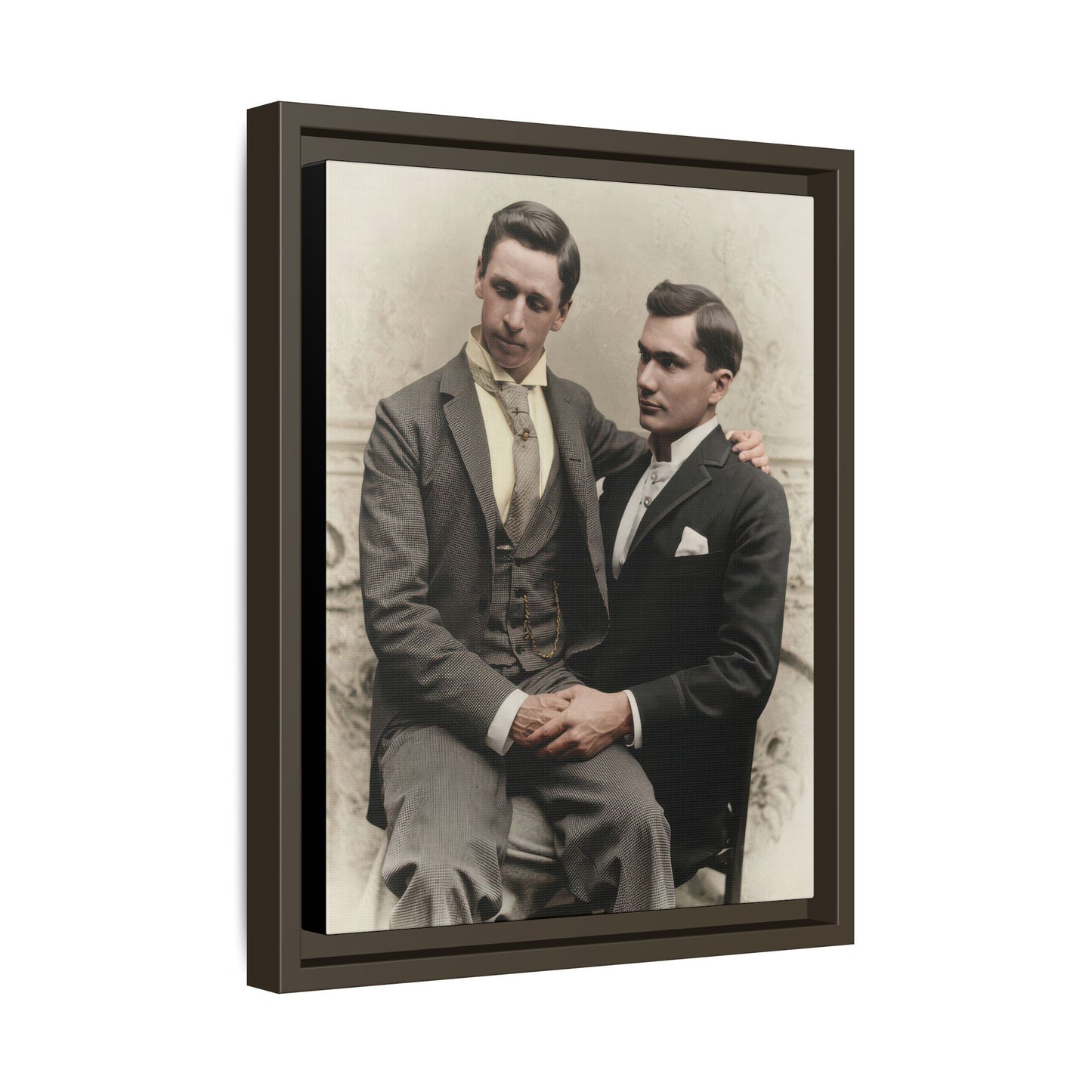 paire 063 | Framed Vintage Photo - Matte Canvas