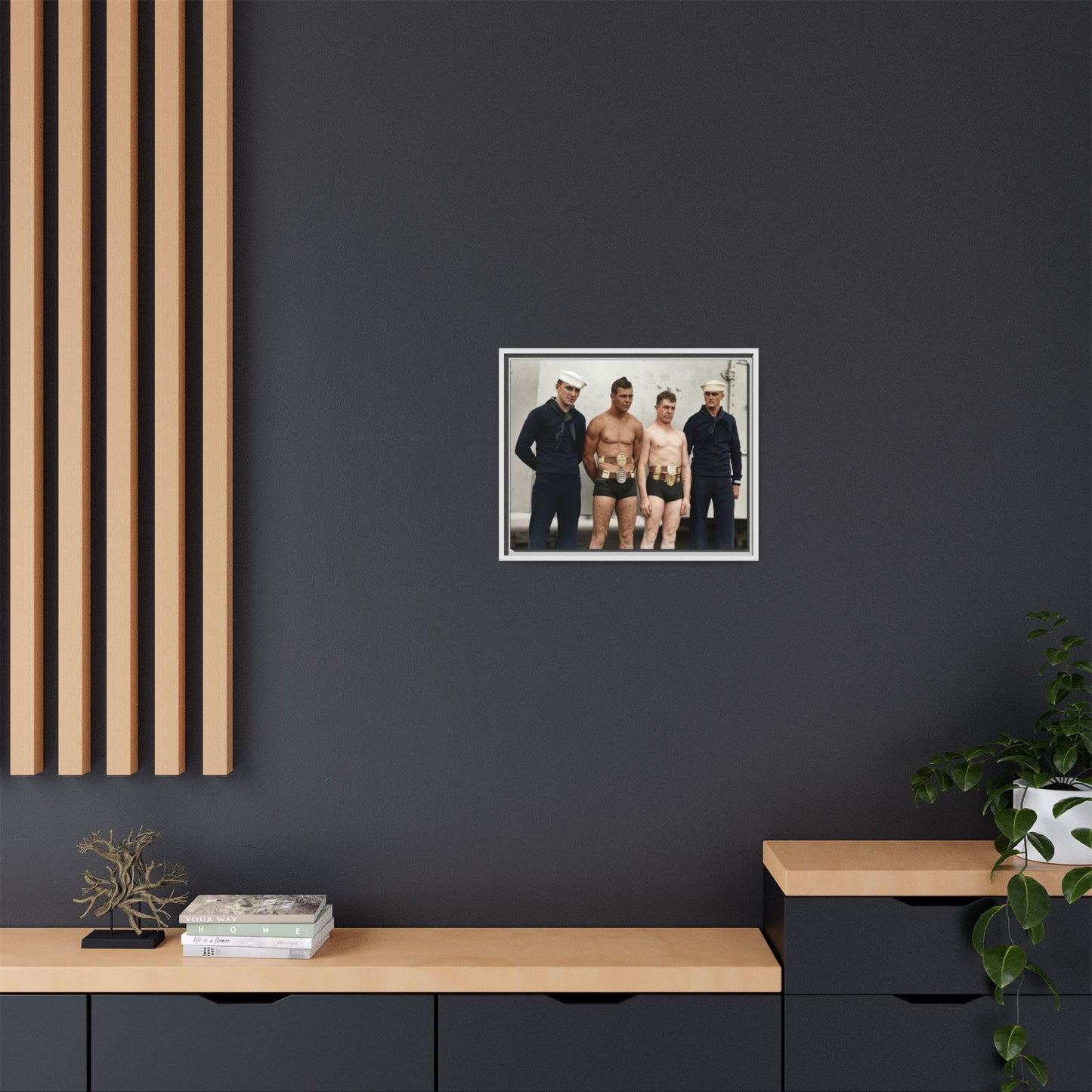 athlétisme 049 | Framed Vintage Photo - Matte Canvas