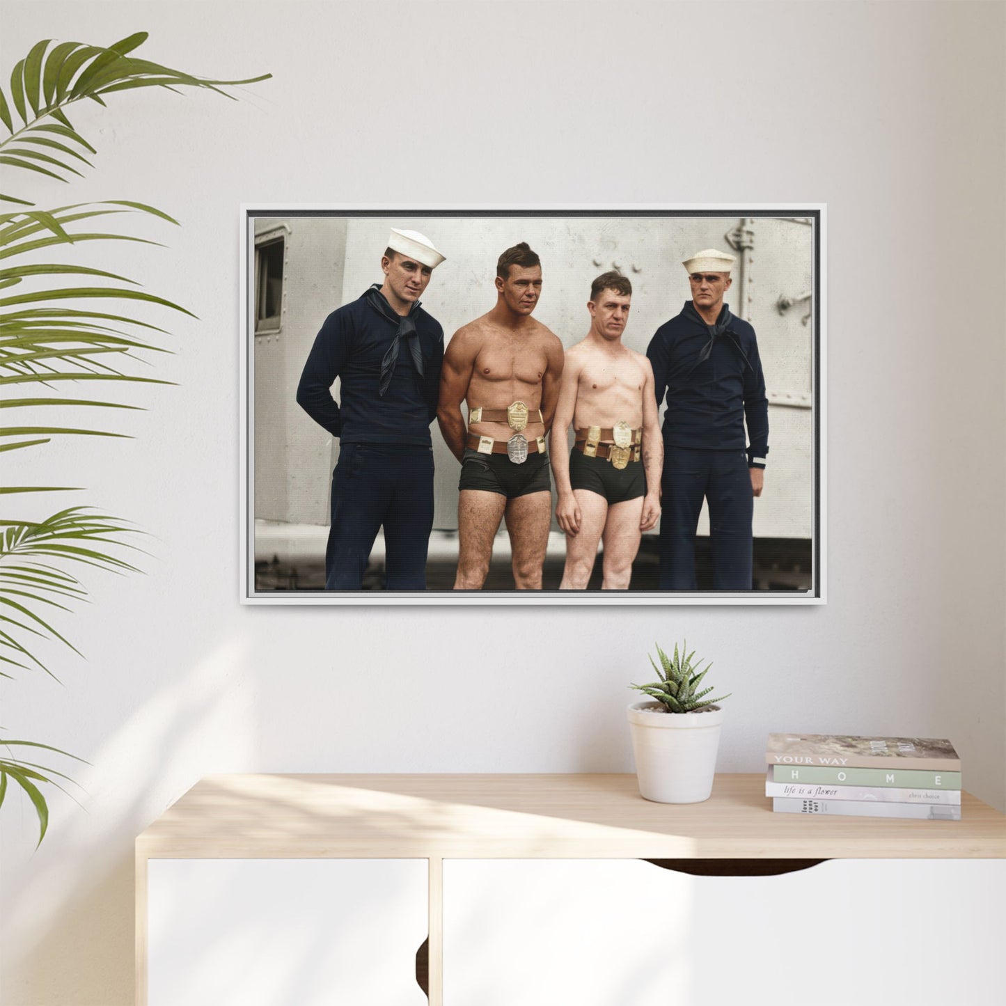 athlétisme 049 | Framed Vintage Photo - Matte Canvas