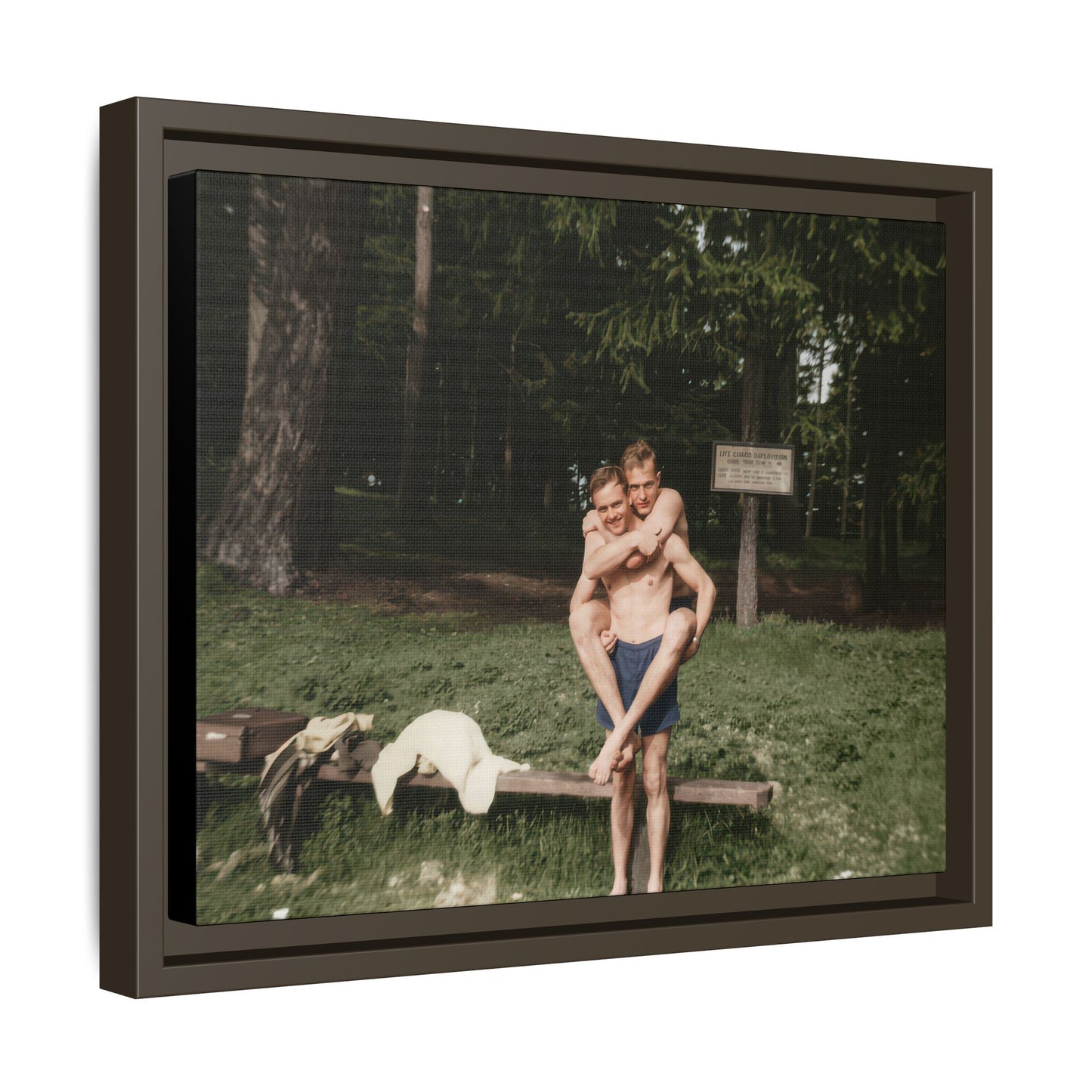 nager 009 | Framed Vintage Photo - Matte Canvas