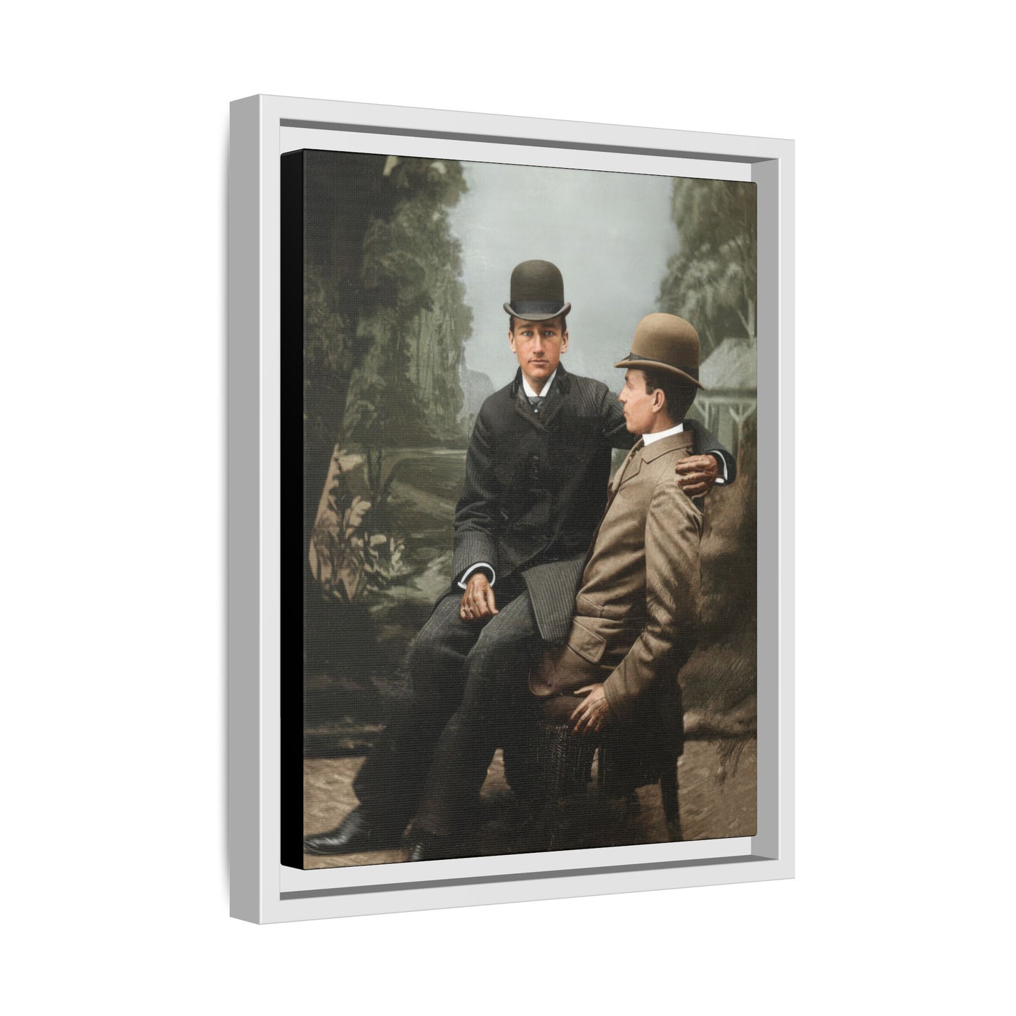 paire 027 | Framed Vintage Photo - Matte Canvas