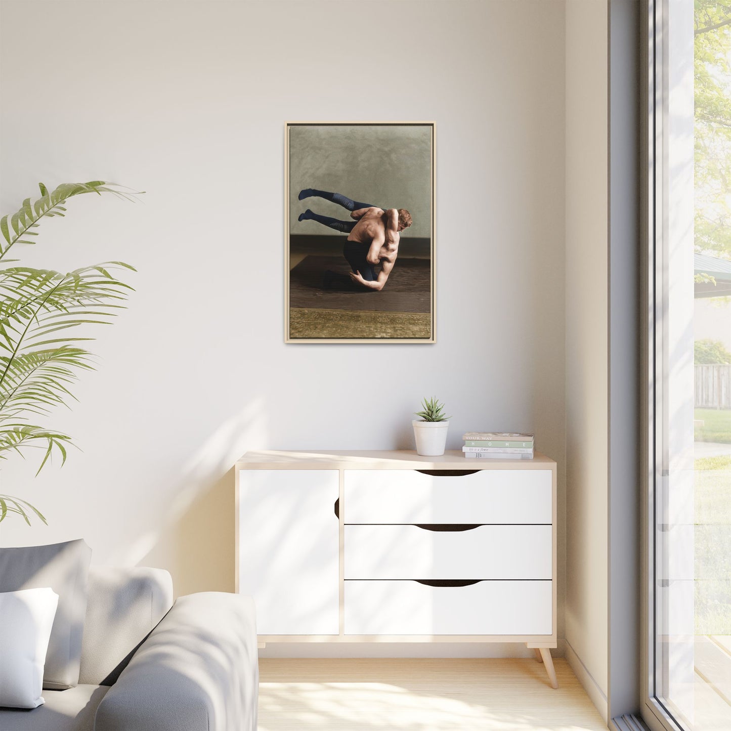 athlétisme 026 | Framed Vintage Photo - Matte Canvas