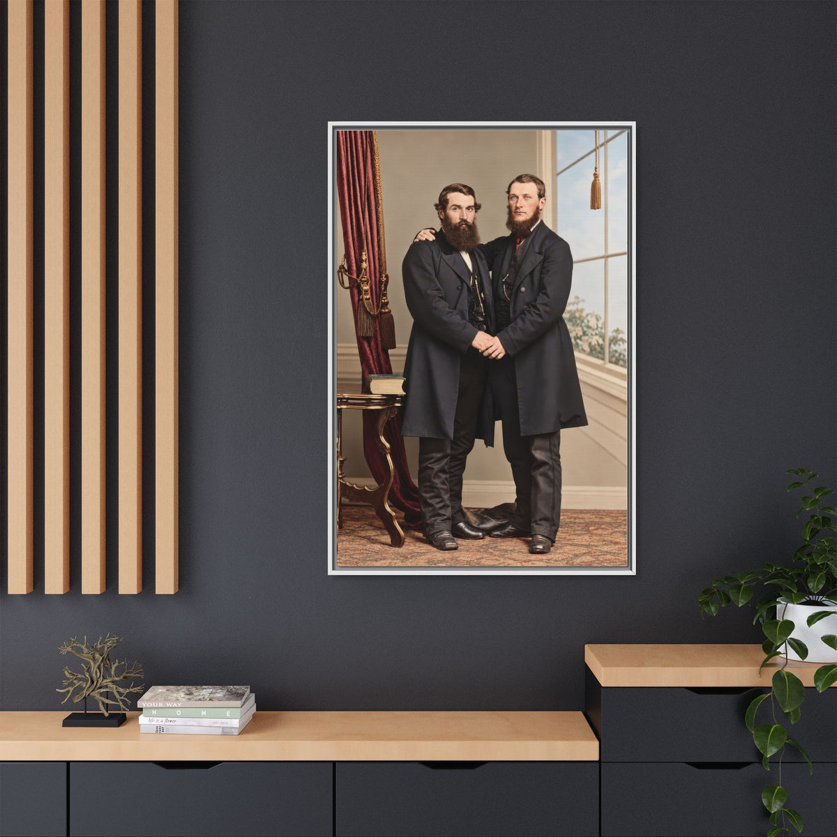 paire 022 | Framed Vintage Photo - Matte Canvas