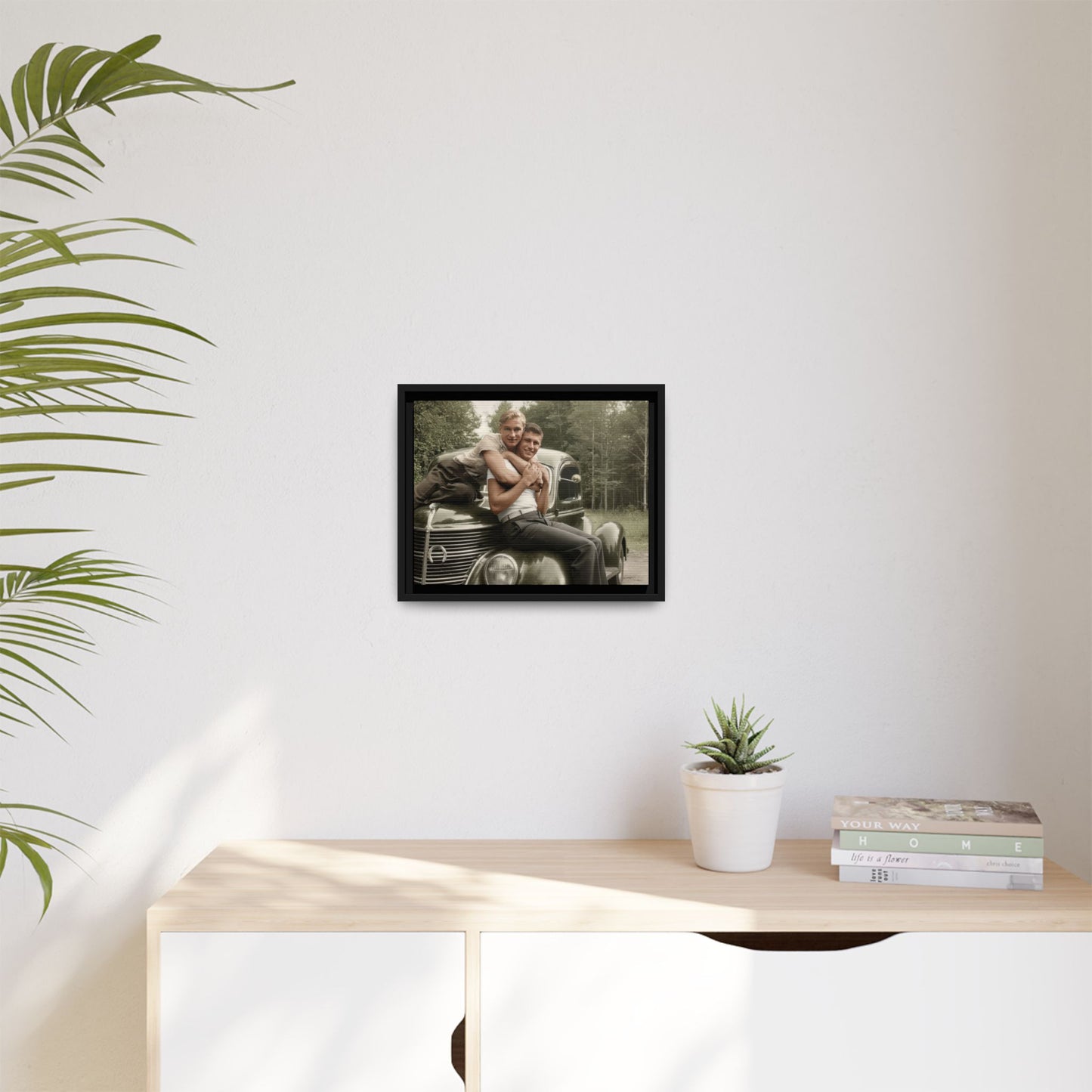 paire 045 | Framed Vintage Photo - Matte Canvas