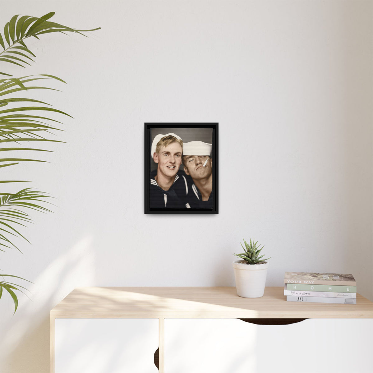 paire 153 | Framed Vintage Photo - Matte Canvas