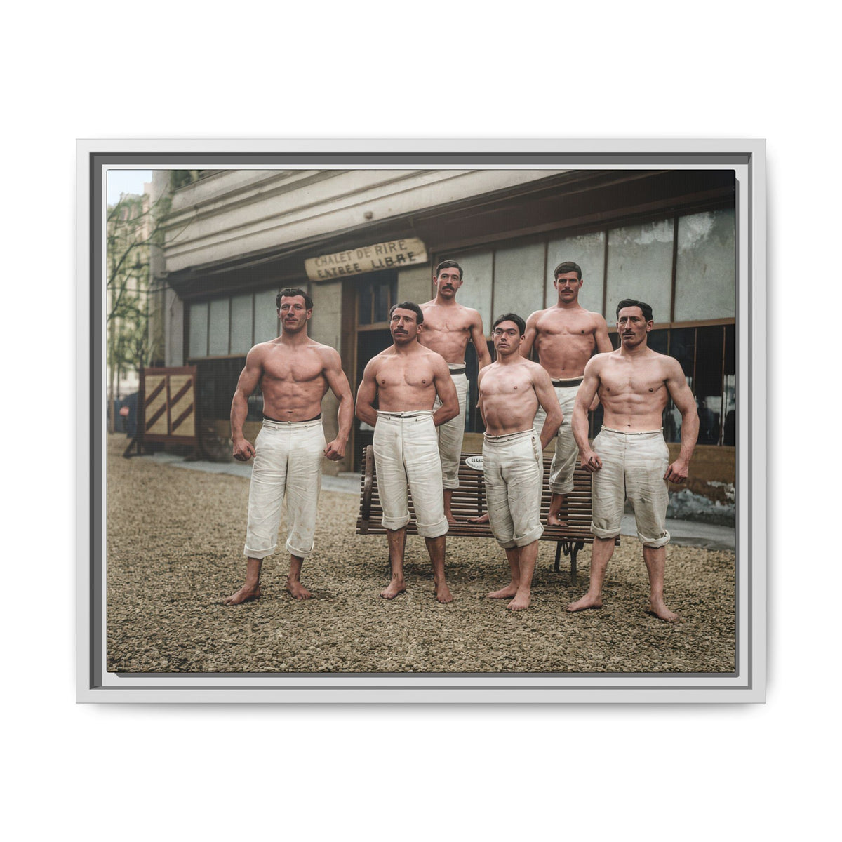 athlétisme 044 | Framed Vintage Photo - Matte Canvas