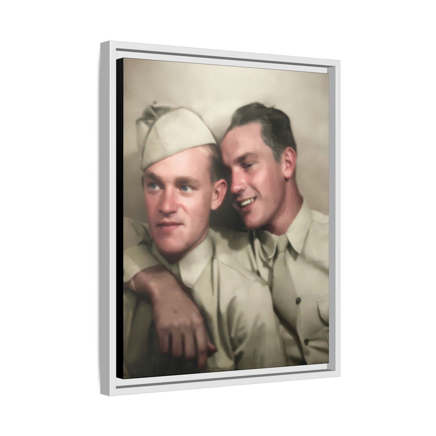 paire 049 | Framed Vintage Photo - Matte Canvas